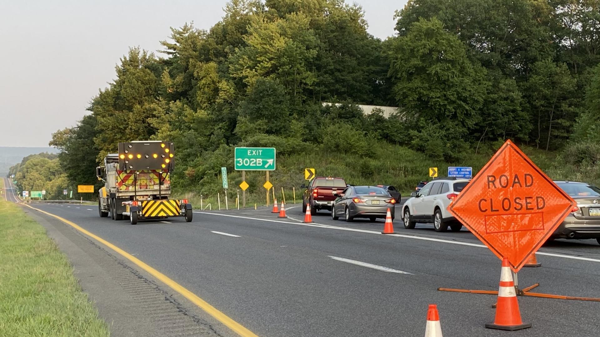 Troopers responded to I-80 East in Stroud Township around 5 p.m. Saturday.