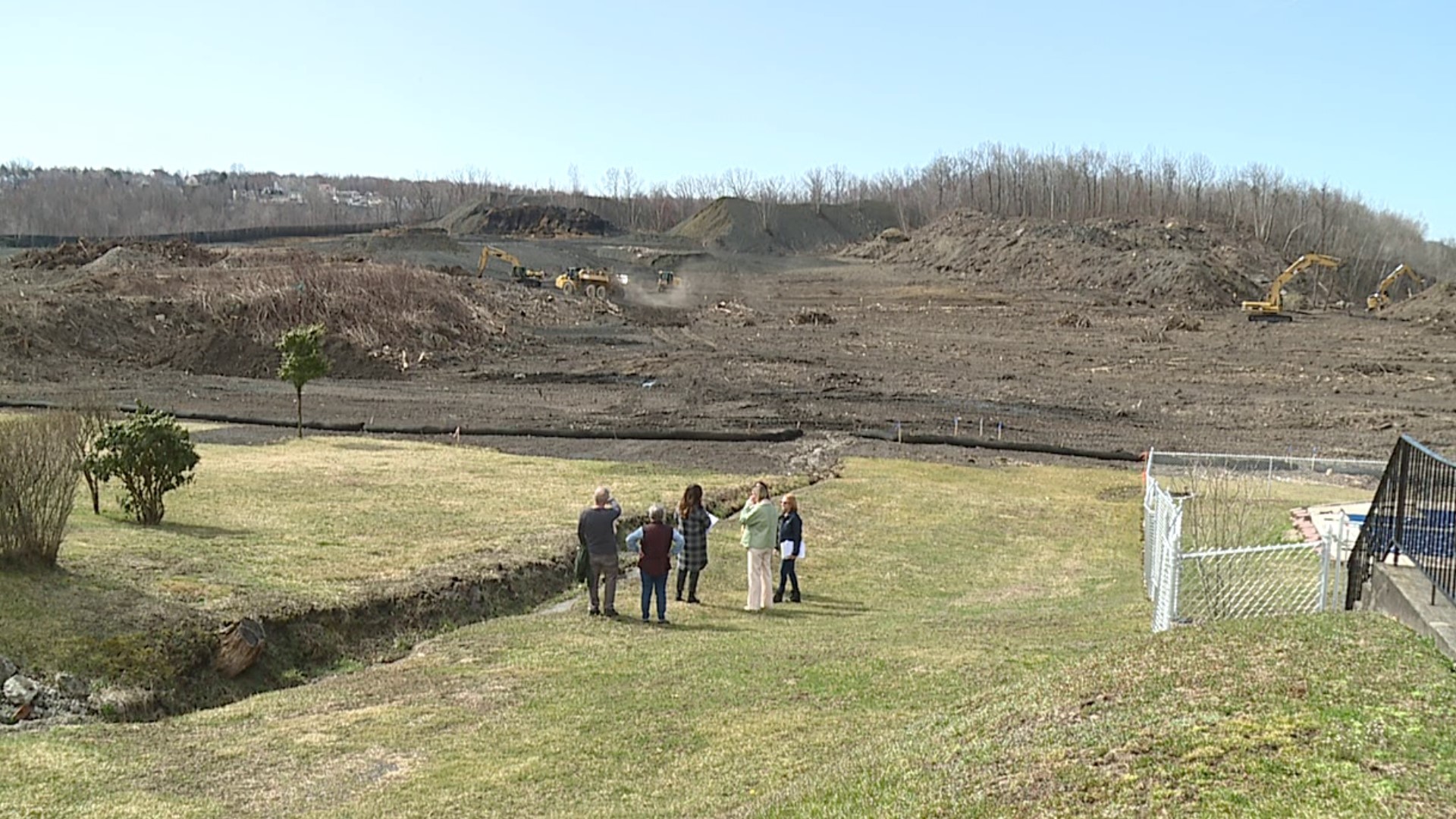 From a beautiful backyard view to a junkyard -homeowners in Luzerne County are angry over a car auction yard coming to their street.