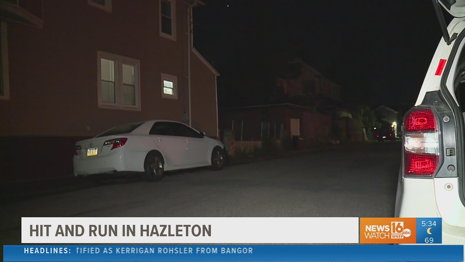 A teen was flown to the hospital after a hit and run in Hazleton early Friday morning.