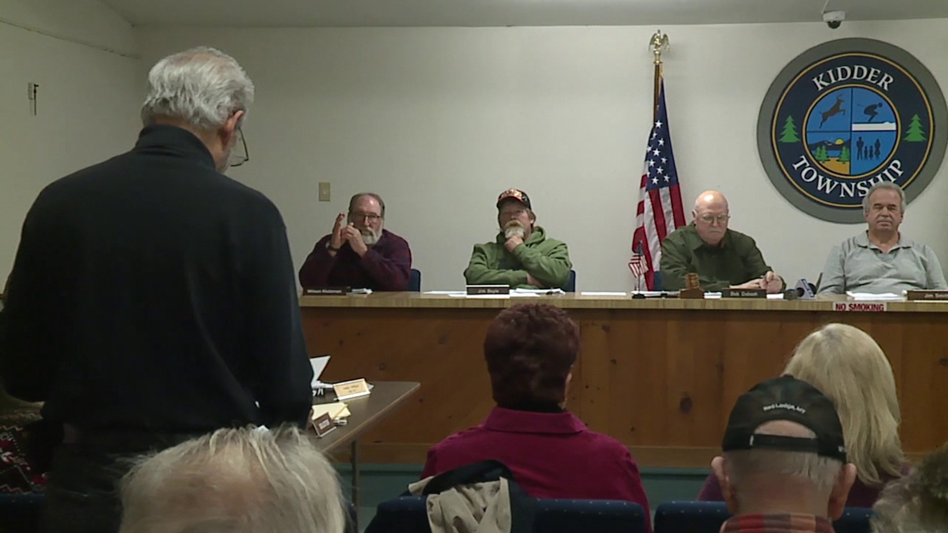 Residents voiced concerns at a meeting Wednesday night over proposed truck terminals in Kidder Township.