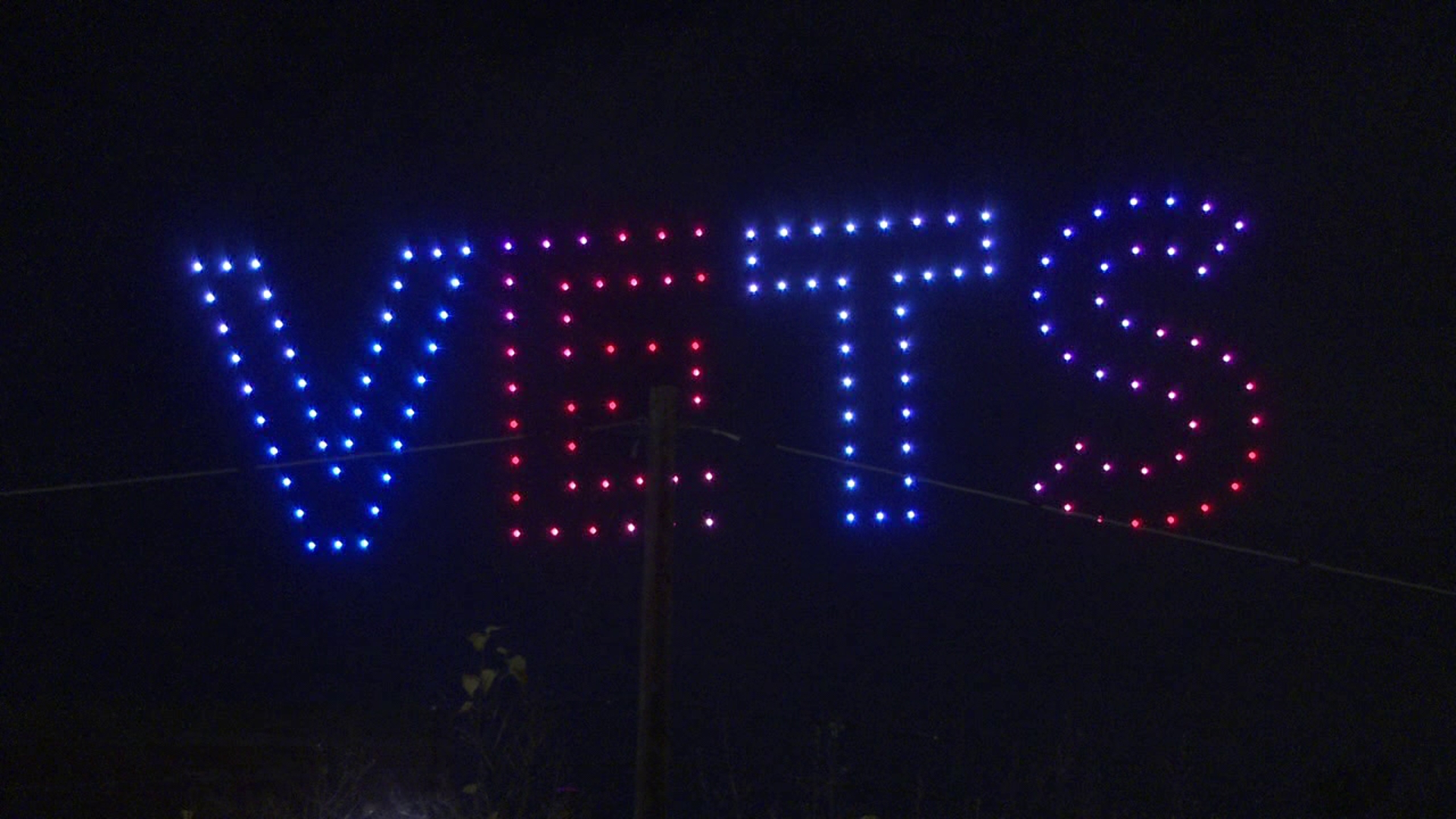 A drone show was seen over Scranton's skies to honor veterans. Newswatch 16's Adithya Iyer reports on the event.