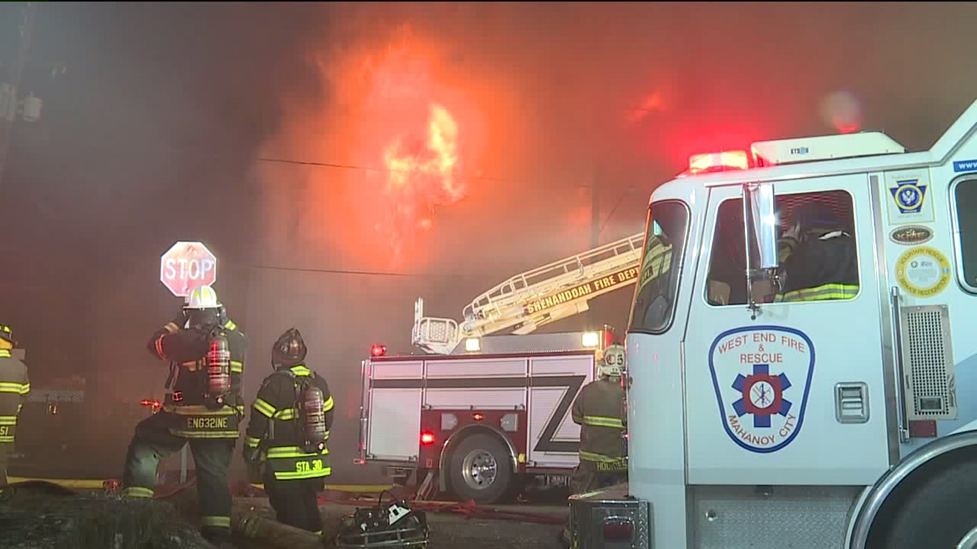 Crews Battle Fire in Shenandoah