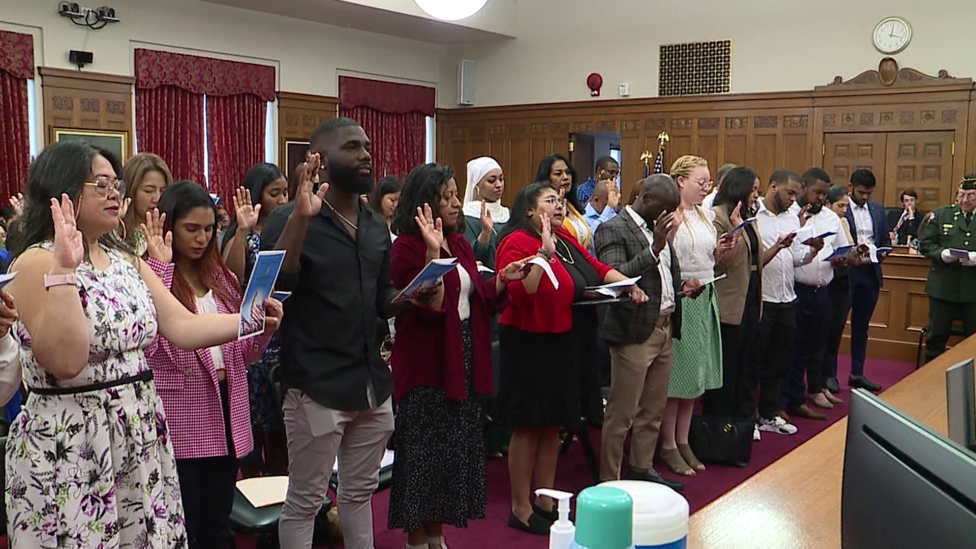 It was a special day at the Federal Courthouse in Scranton Friday, where more than 40 people took the oath to become U.S. citizens.