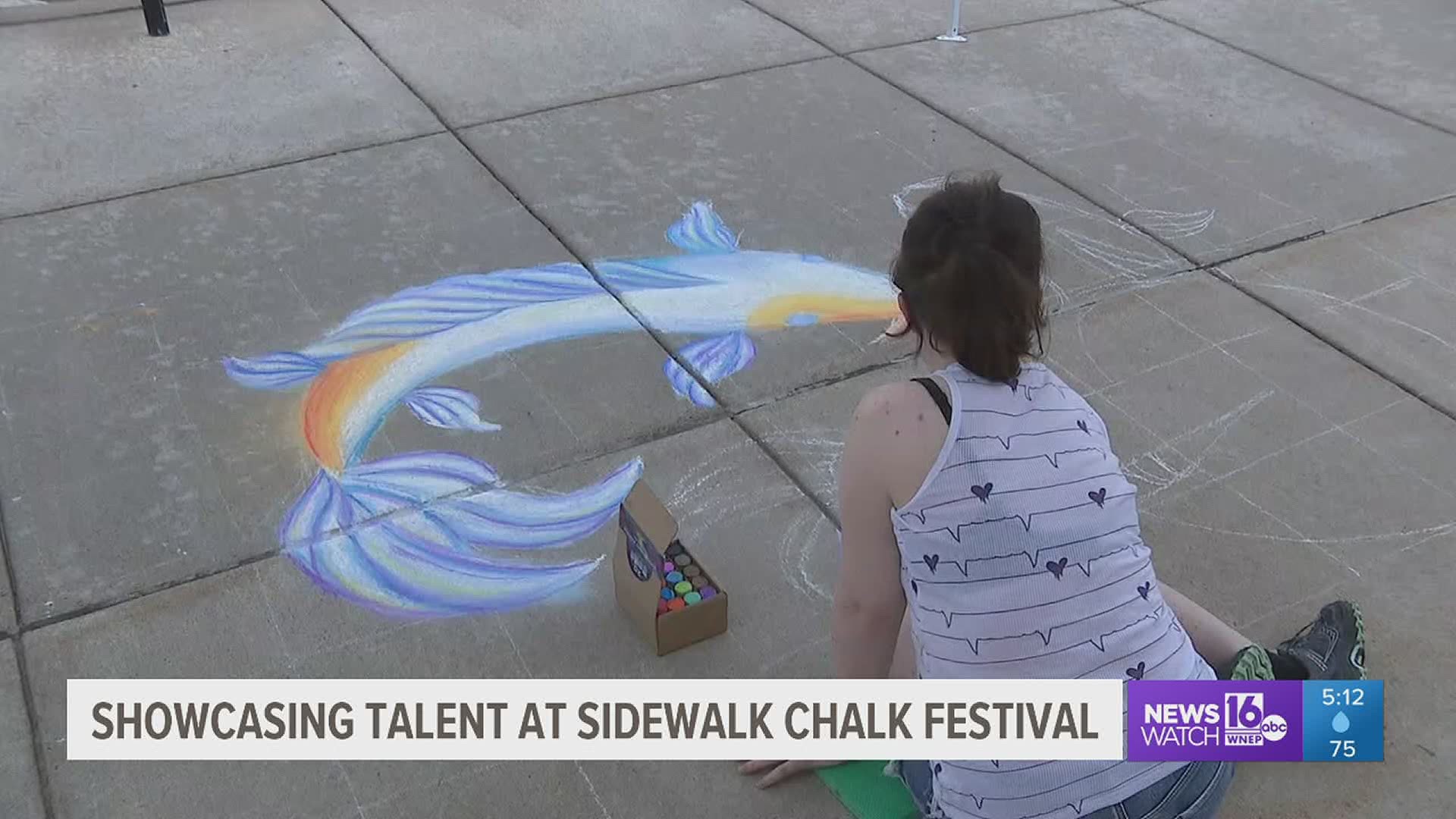 Artists showcase talent at Sidewalk Chalk Festival