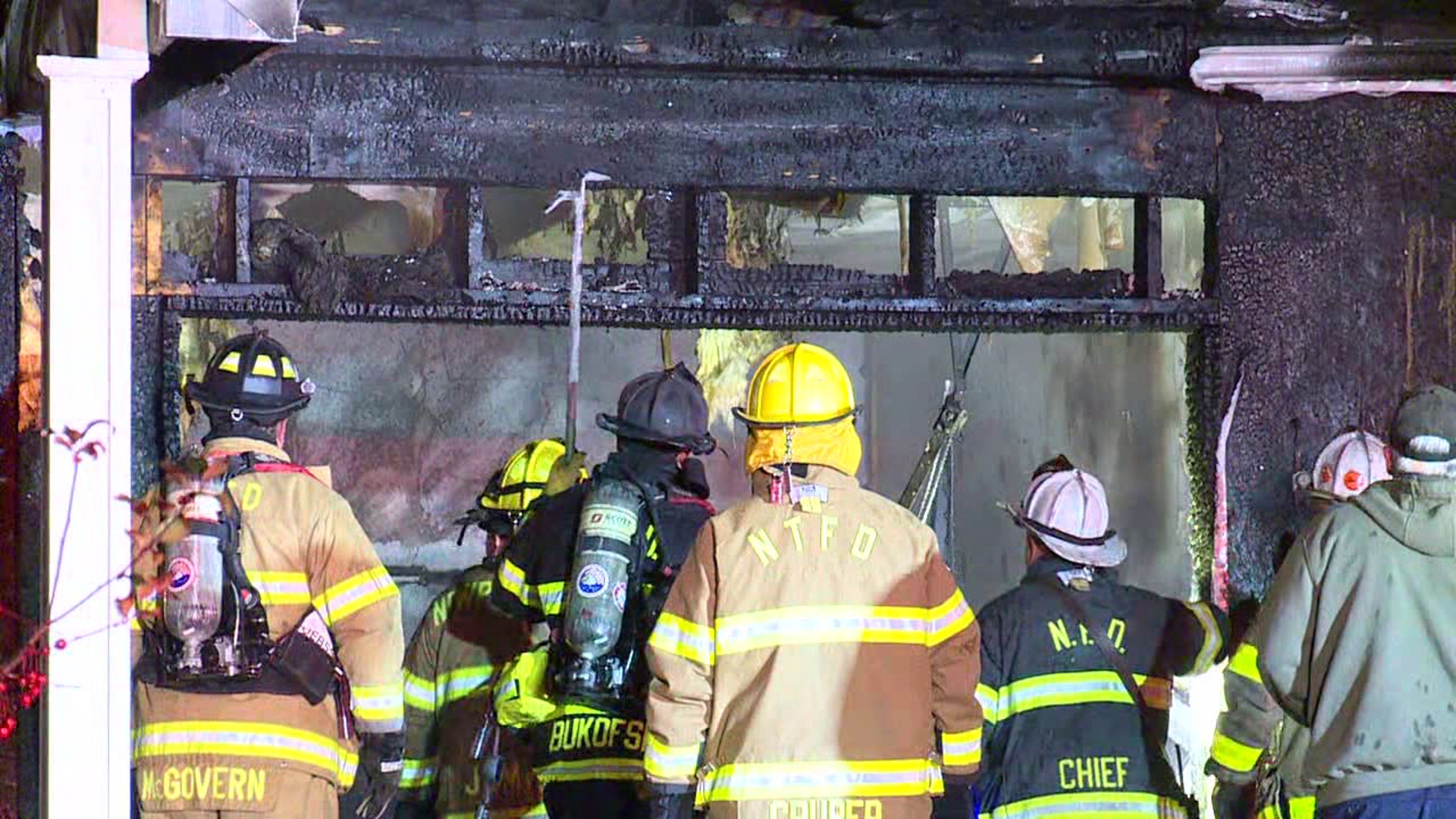 A fire in Nanticoke left two homes and a second garage damaged early Monday morning.