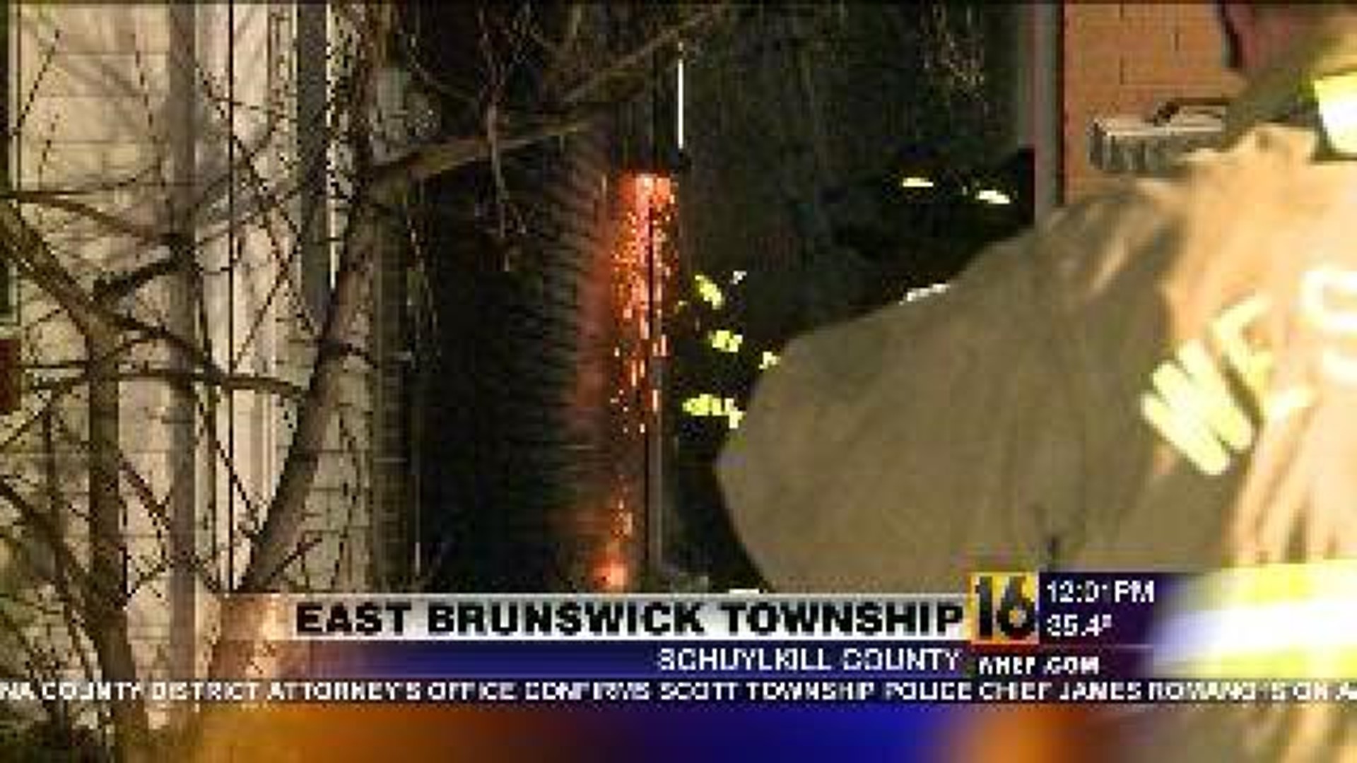 Flames Spark In Schuylkill County Home
