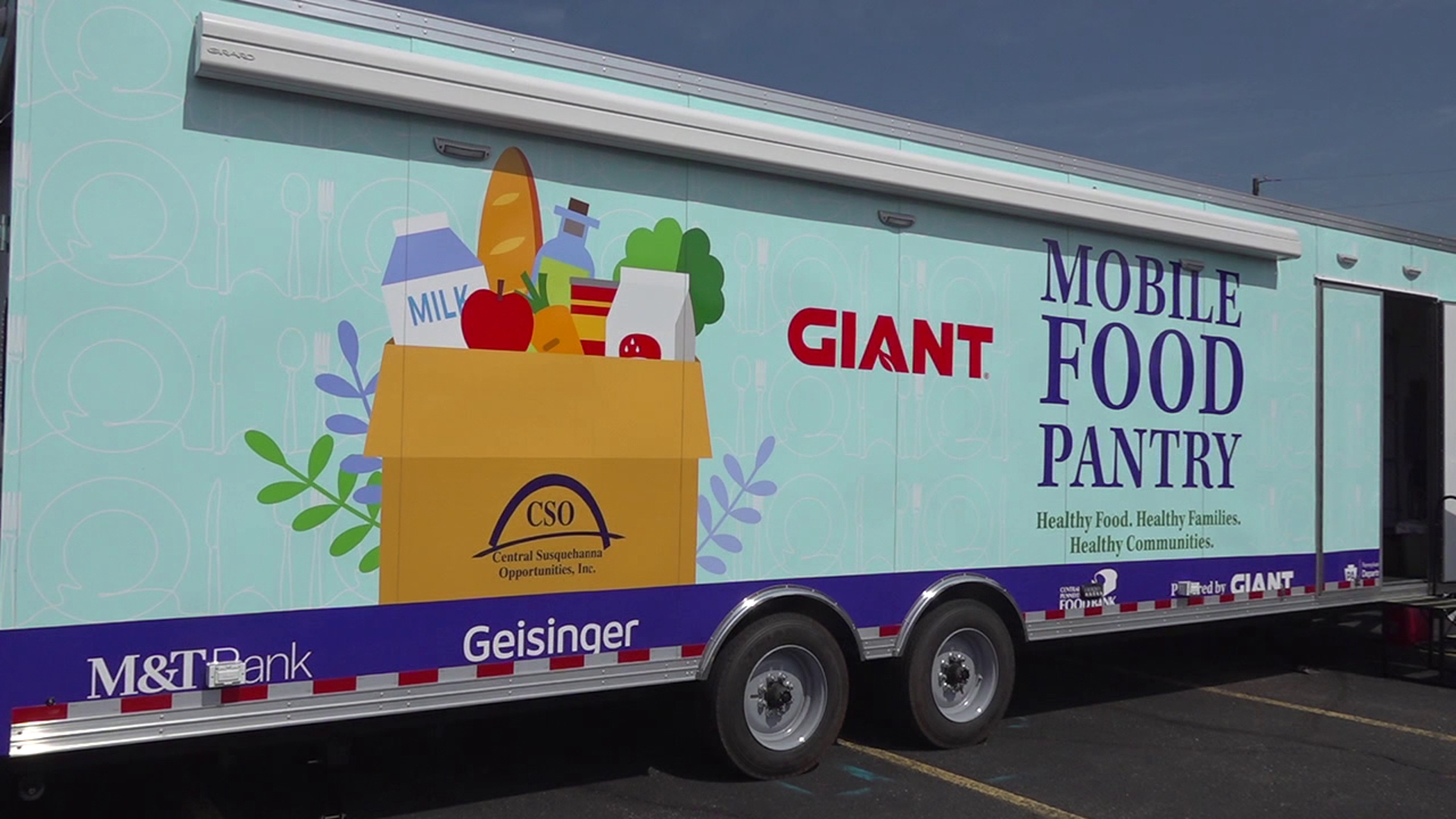 Giant in Danville partnered with Geisinger and Central Susquehanna Opportunities to put together a new mobile food pantry.