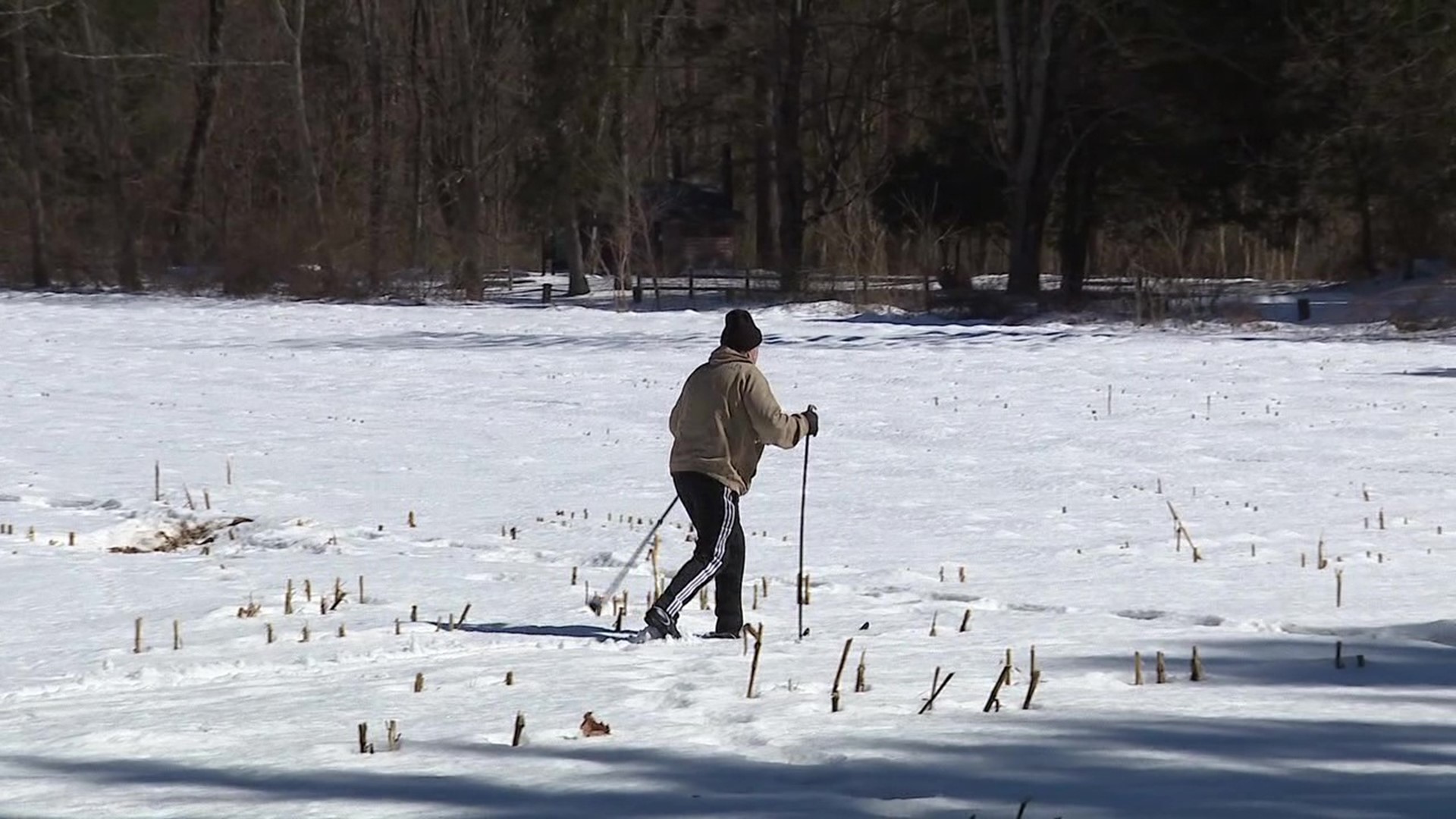 People took advantage of the warmer temperatures and sun in the Delaware Water Gap National Recreation Area.