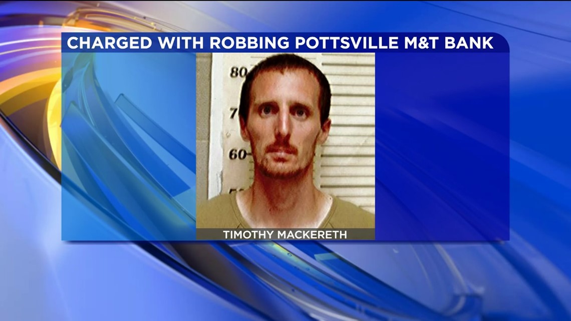Pottsville Bank Robbery Suspect in Custody