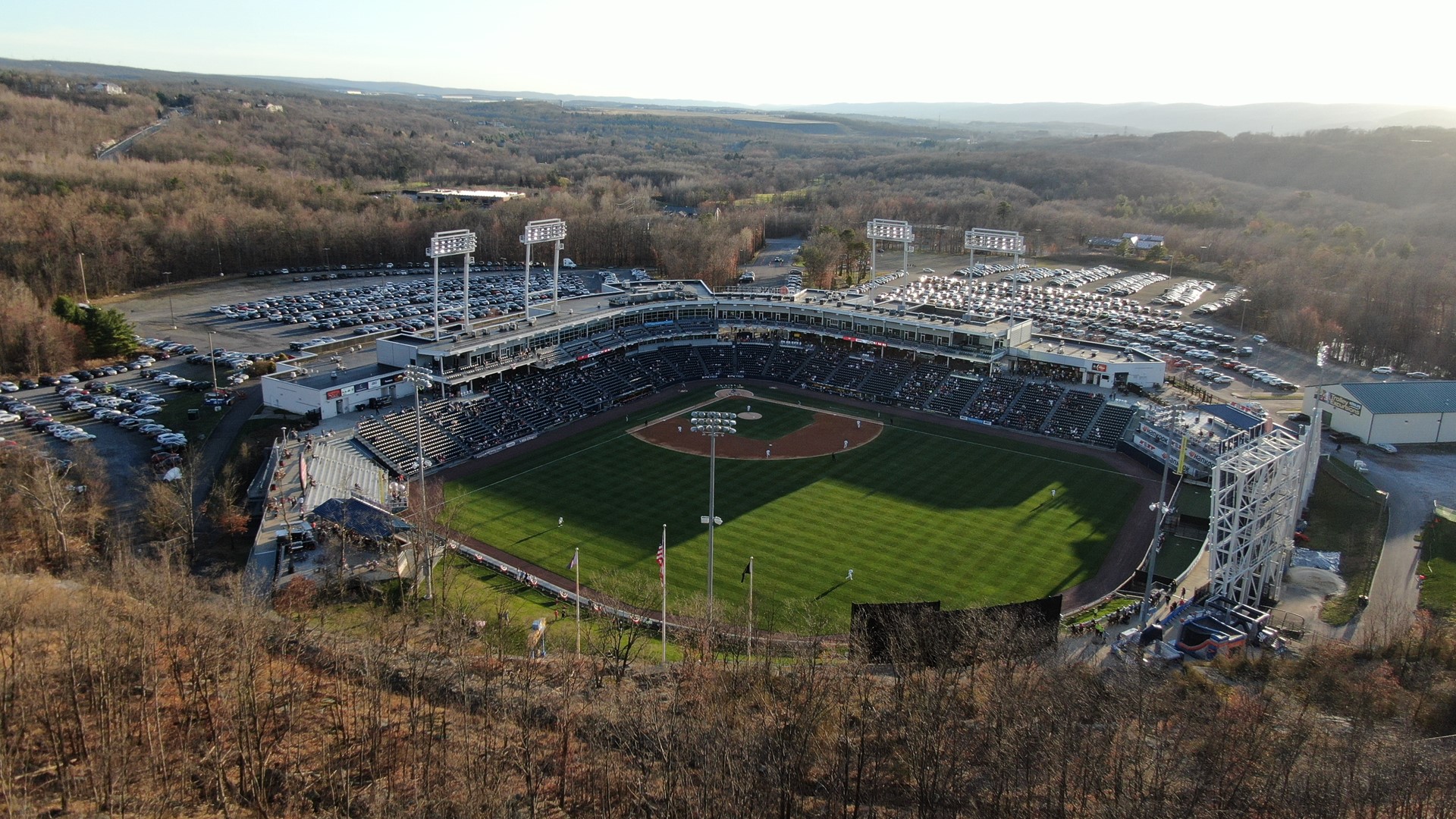 The Scranton Wilkes-Barre RailRiders played their home opener at PNC Field in Moosic and the wonderful weather was one of the stars of the show.