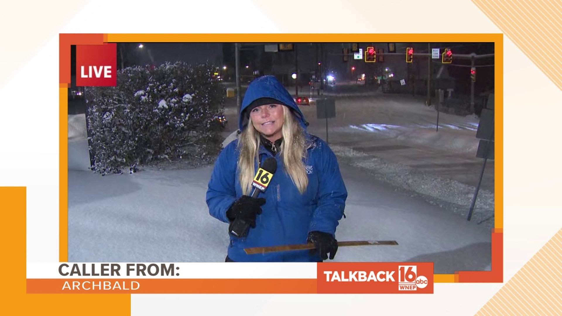 Calls about weekend snow coverage Talkback 16