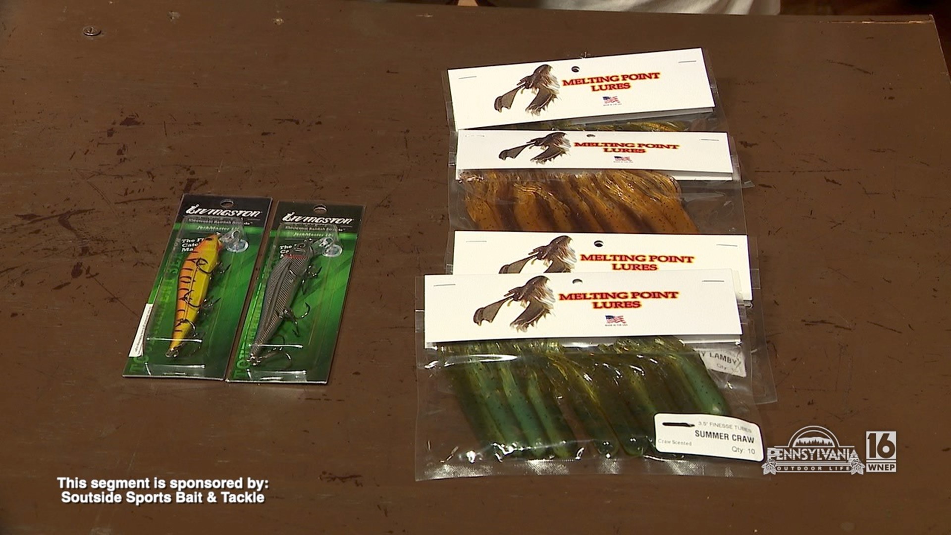 A great collection of fishing lures from local companies.