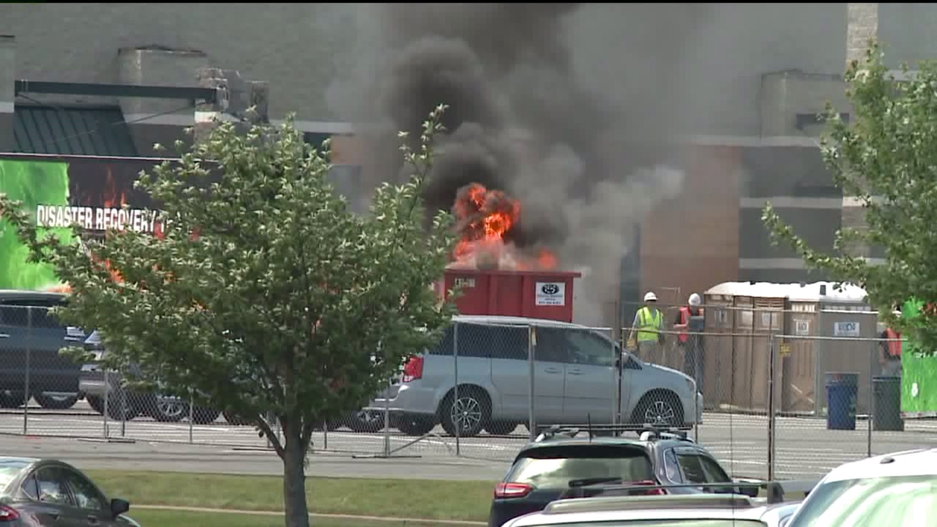 Dumpster Fire in Wilkes-Barre Township