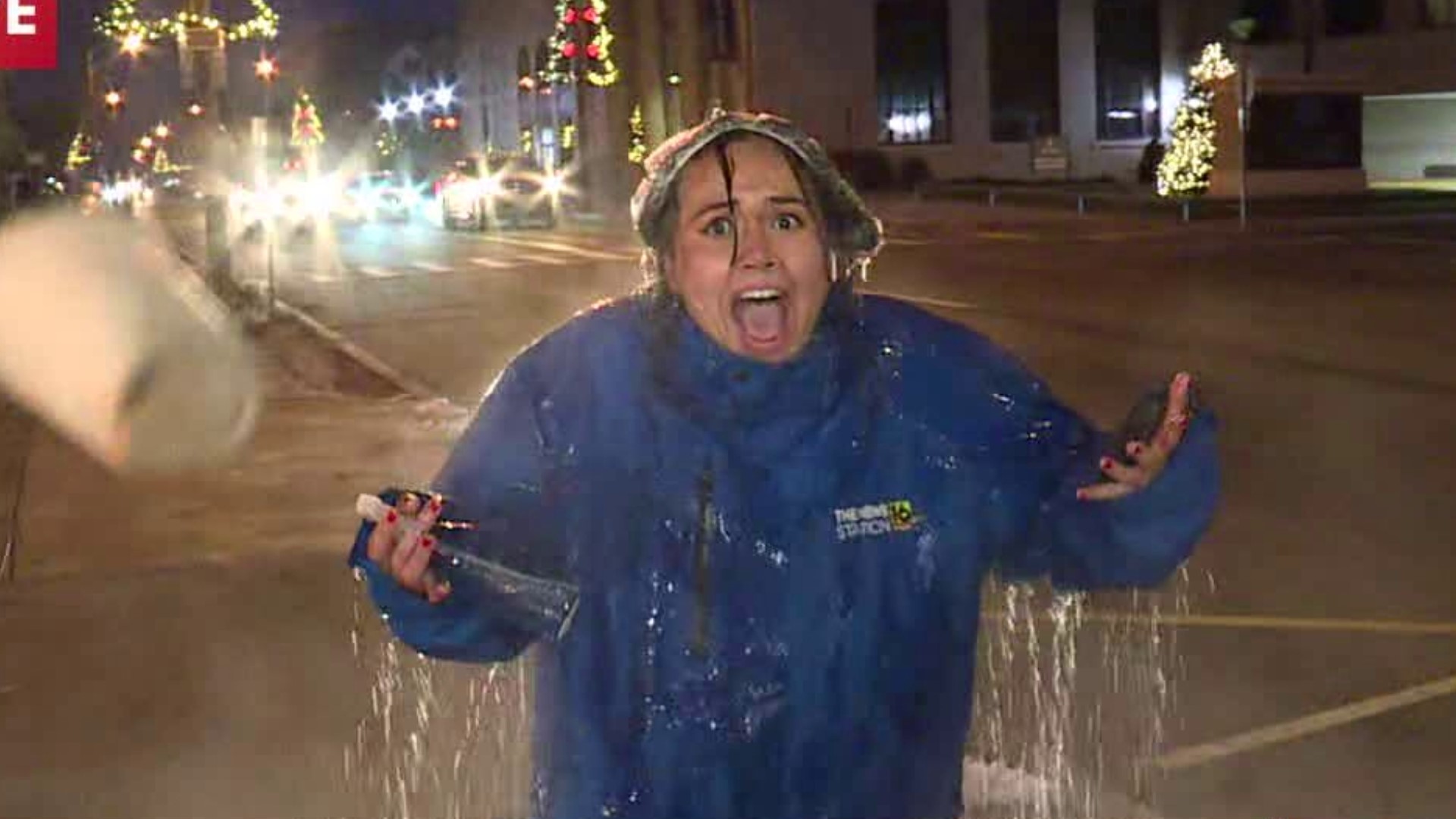 Find out why Claire got a little drenched this morning.