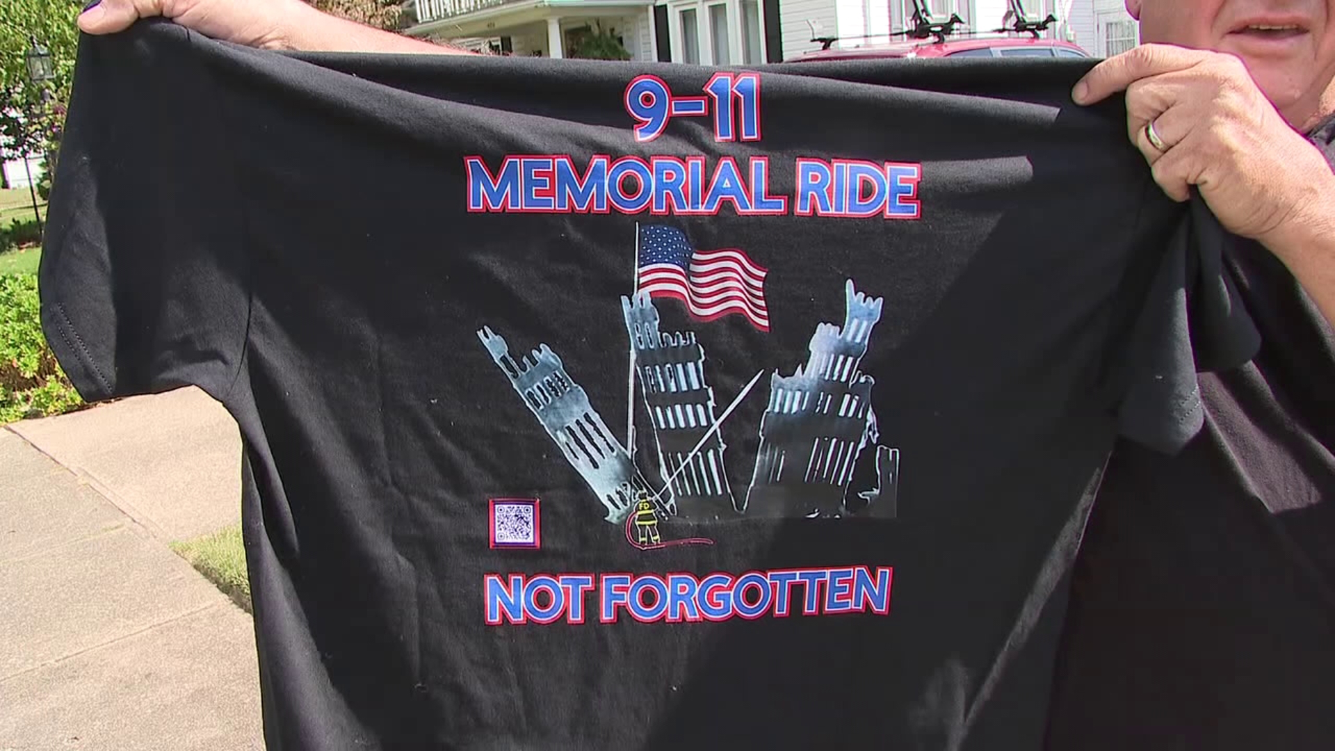 Police say he took money to make shirts for the 9/11 memorial ride in Lycoming County, but never produced the shirts.