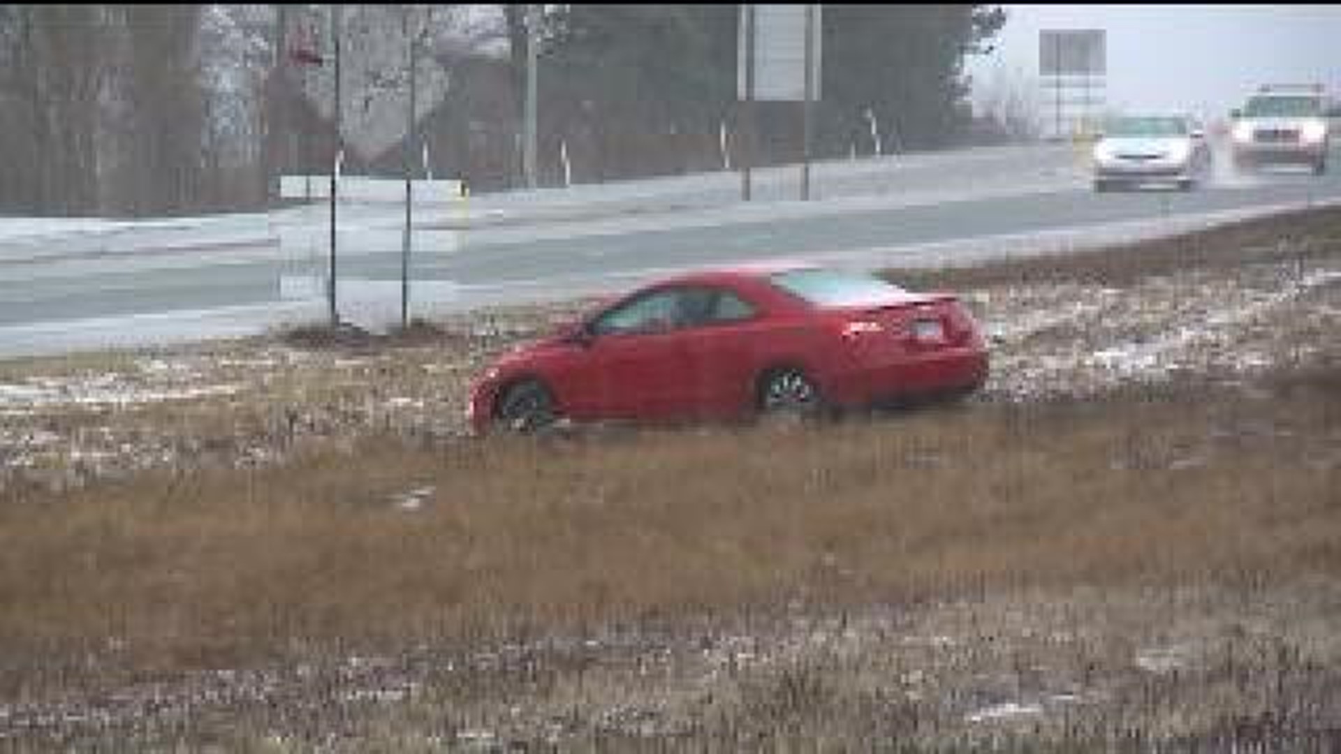 Wintry Weather Leads to Traffic Trouble