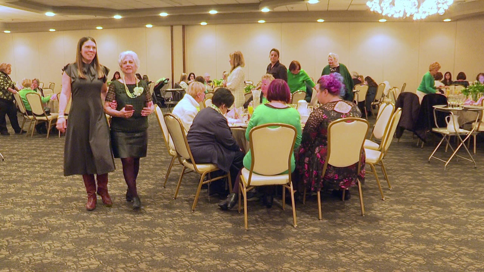 The breakfast was held by the Greater Pittston's 'Friendly Sons of St. Patrick'.