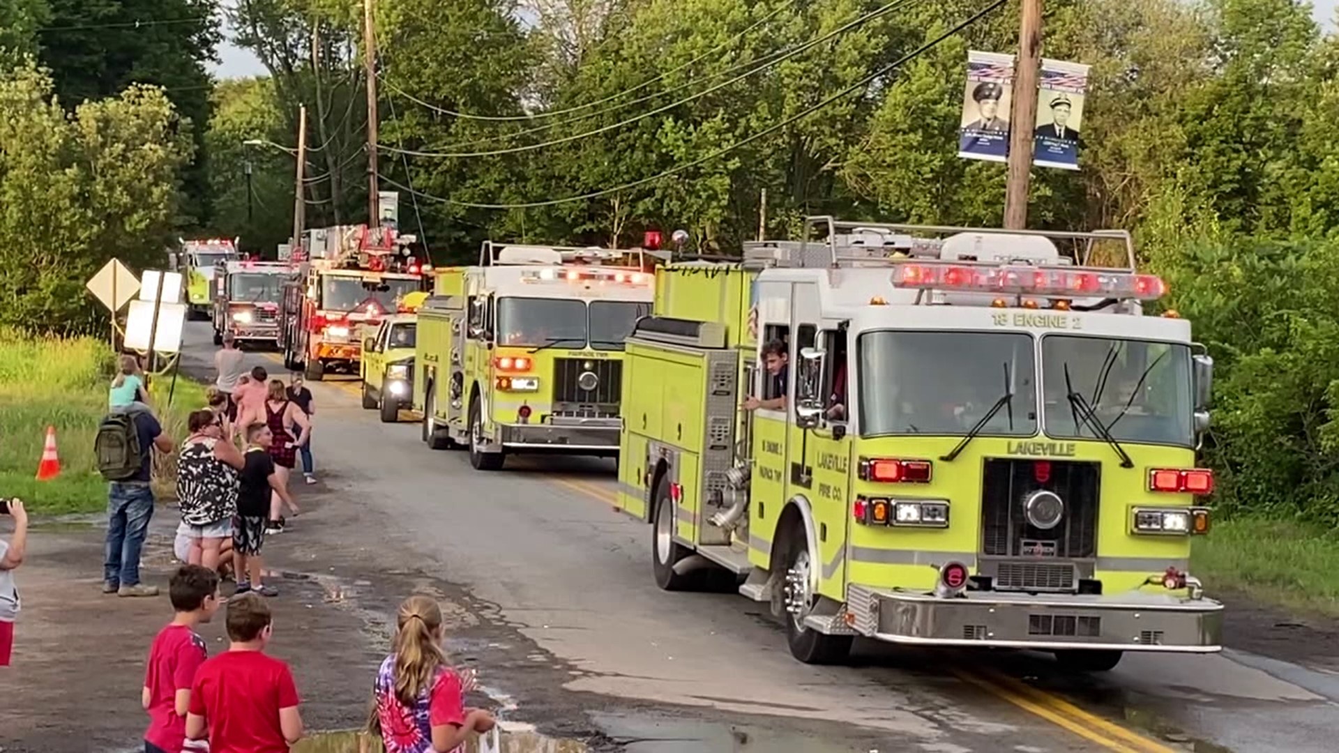 Parade and fireworks display in Wayne County