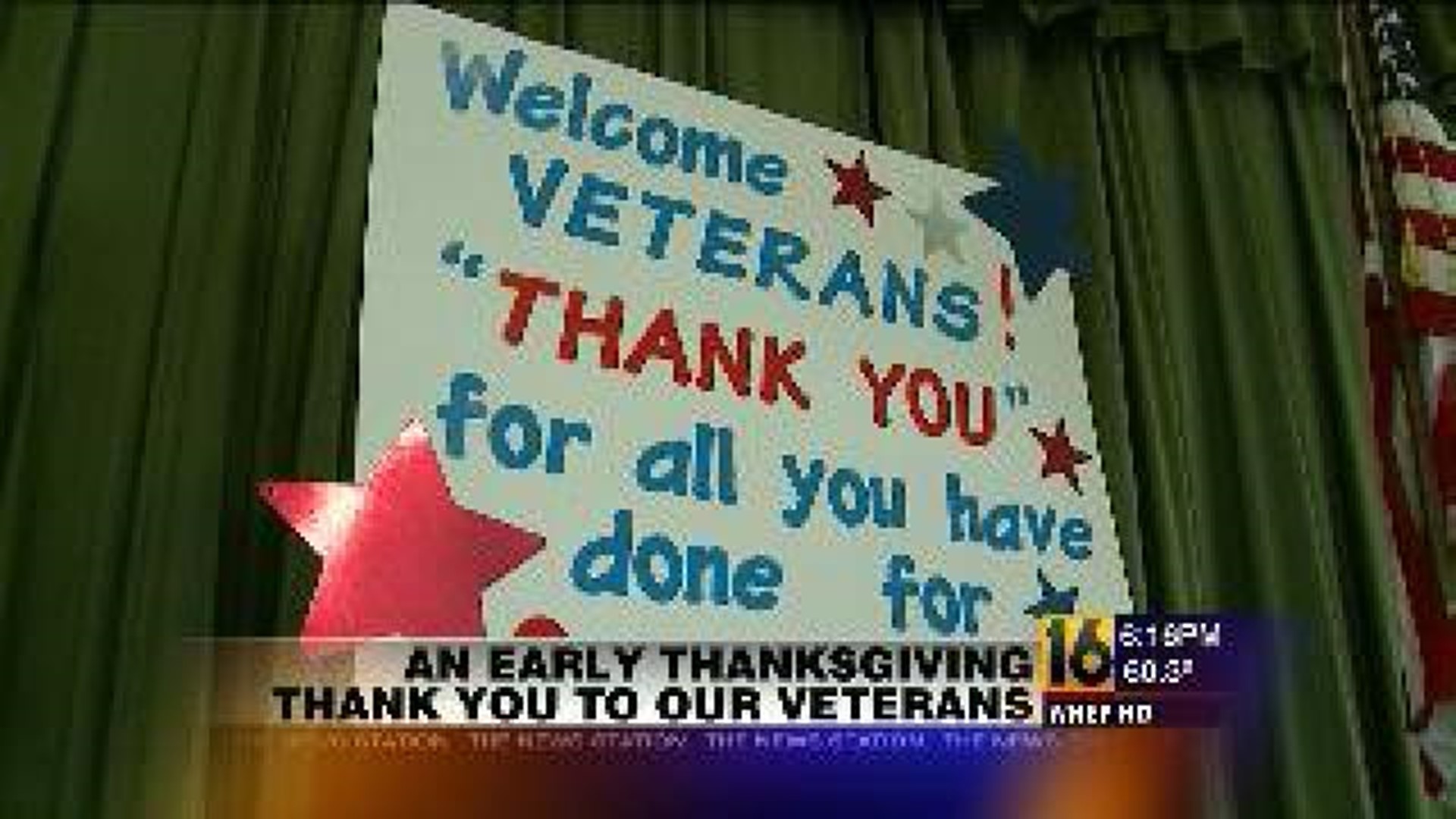 An Early Thanksgiving Thank You to our Veterans