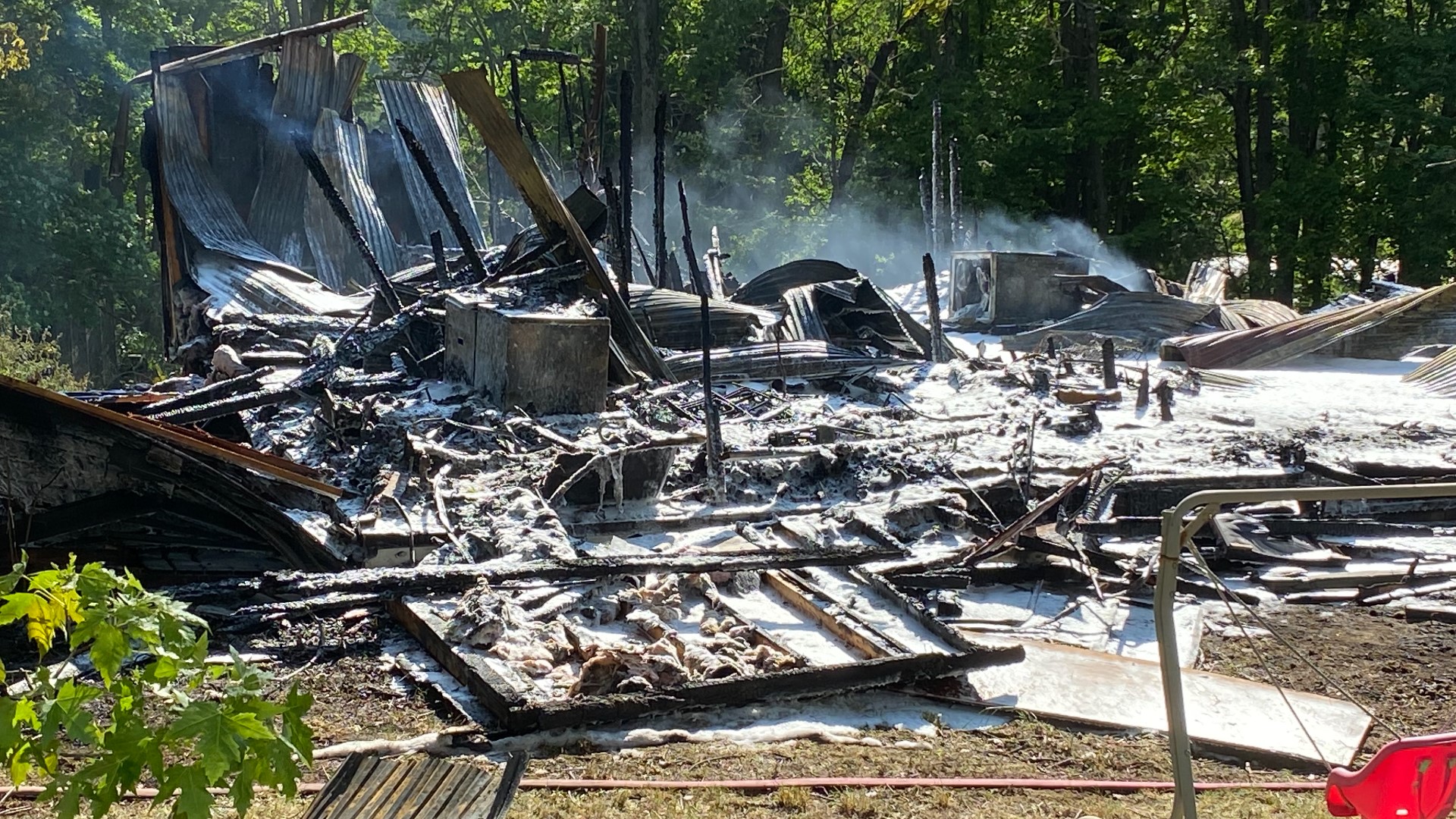 The two people who live there were not home at the time.