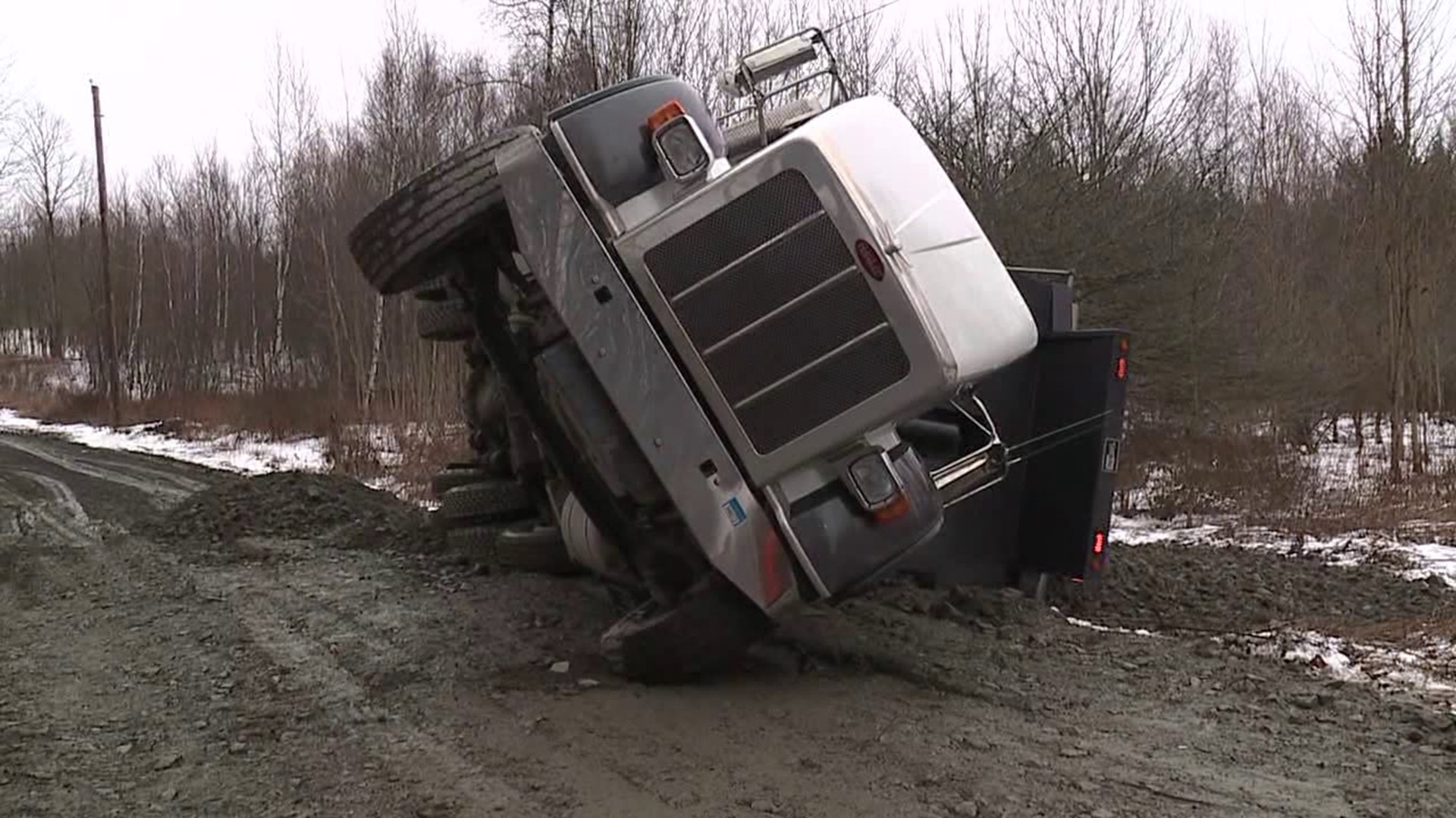 The crash happened around 3:30 p.m. Monday afternoon along Hickory Ridge Road in Greenfield Township.