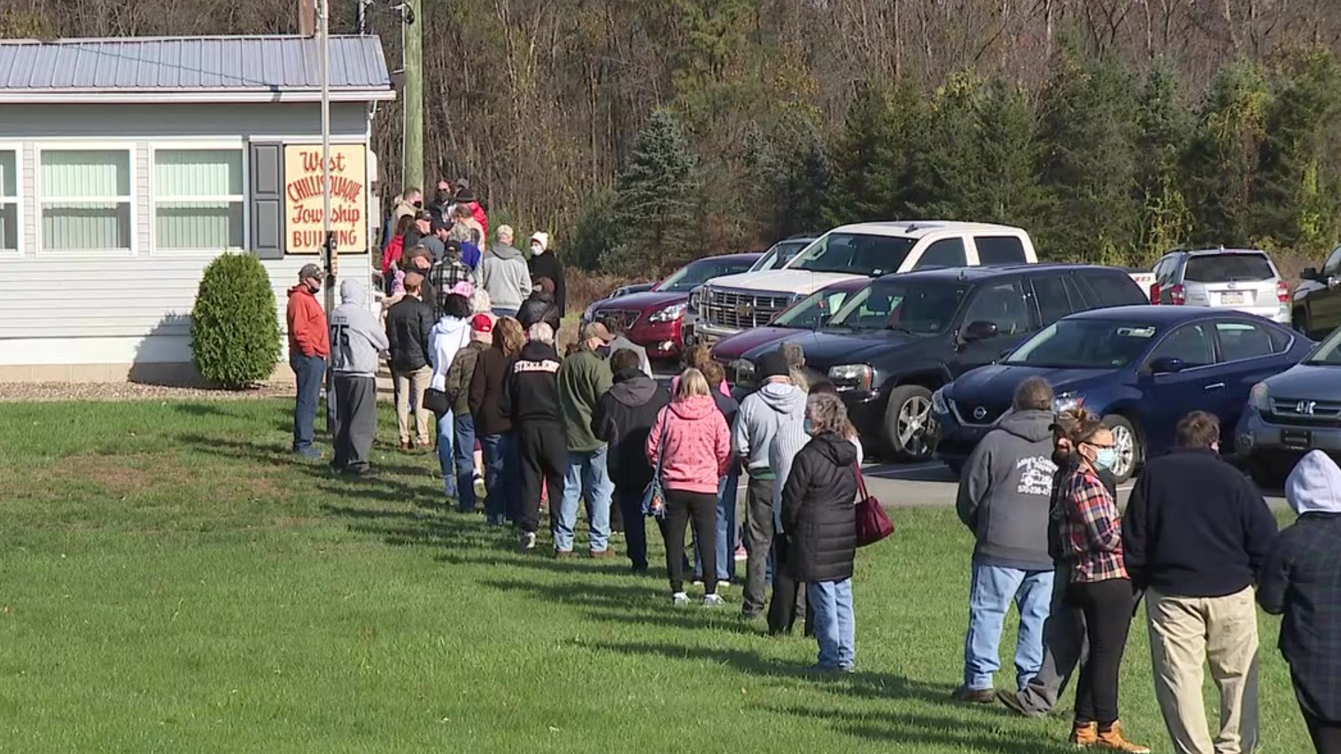 Some voters waited over an hour to cast their ballots in parts of Northumberland County.