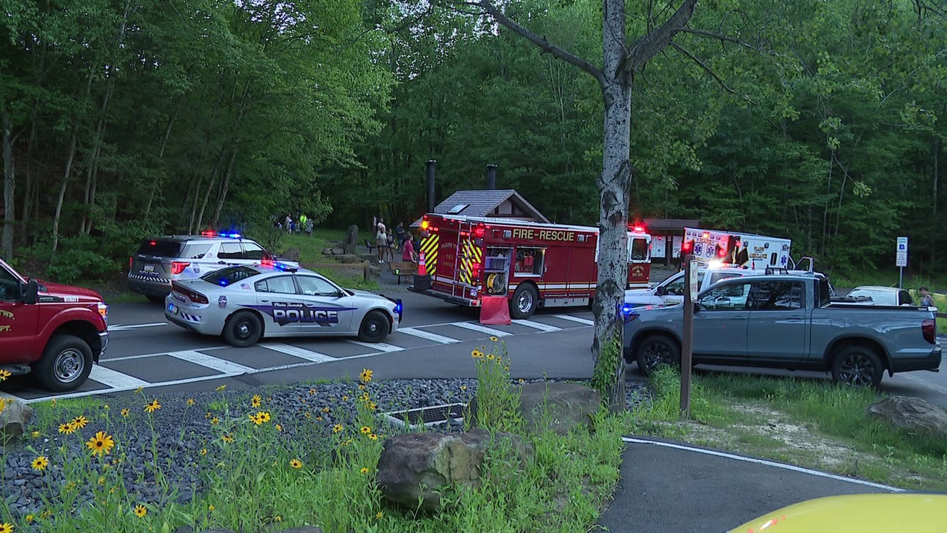 A teenager rescued from the water at Seven Tubs Recreation Area died early Monday at a hospital in Wilkes-Barre