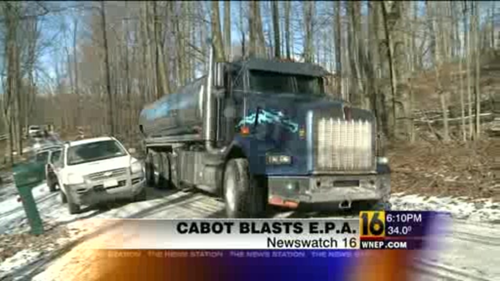 Cabot Blasts EPA's Decision on Dimock Water