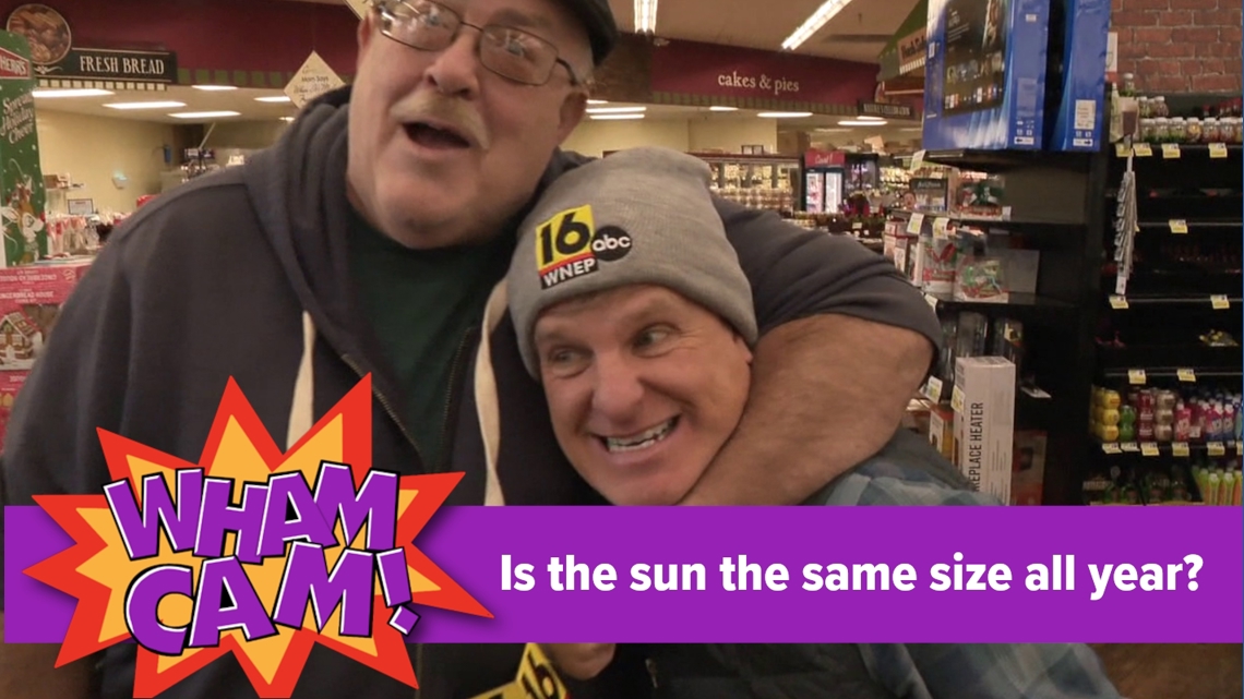 Ever look at the sun and wonder if it's bigger or smaller at different times of the year?