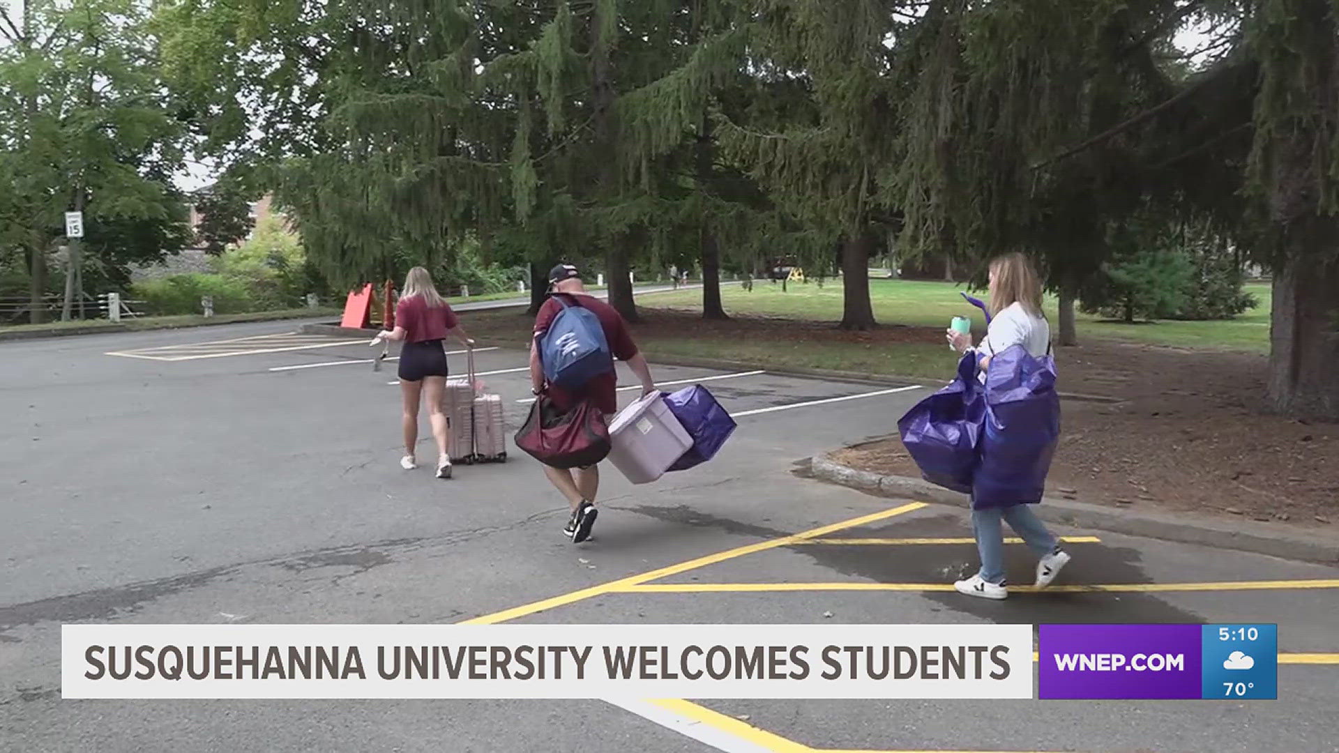 School is back in session, and college students are busy moving into their dorm rooms at Susquehanna University.