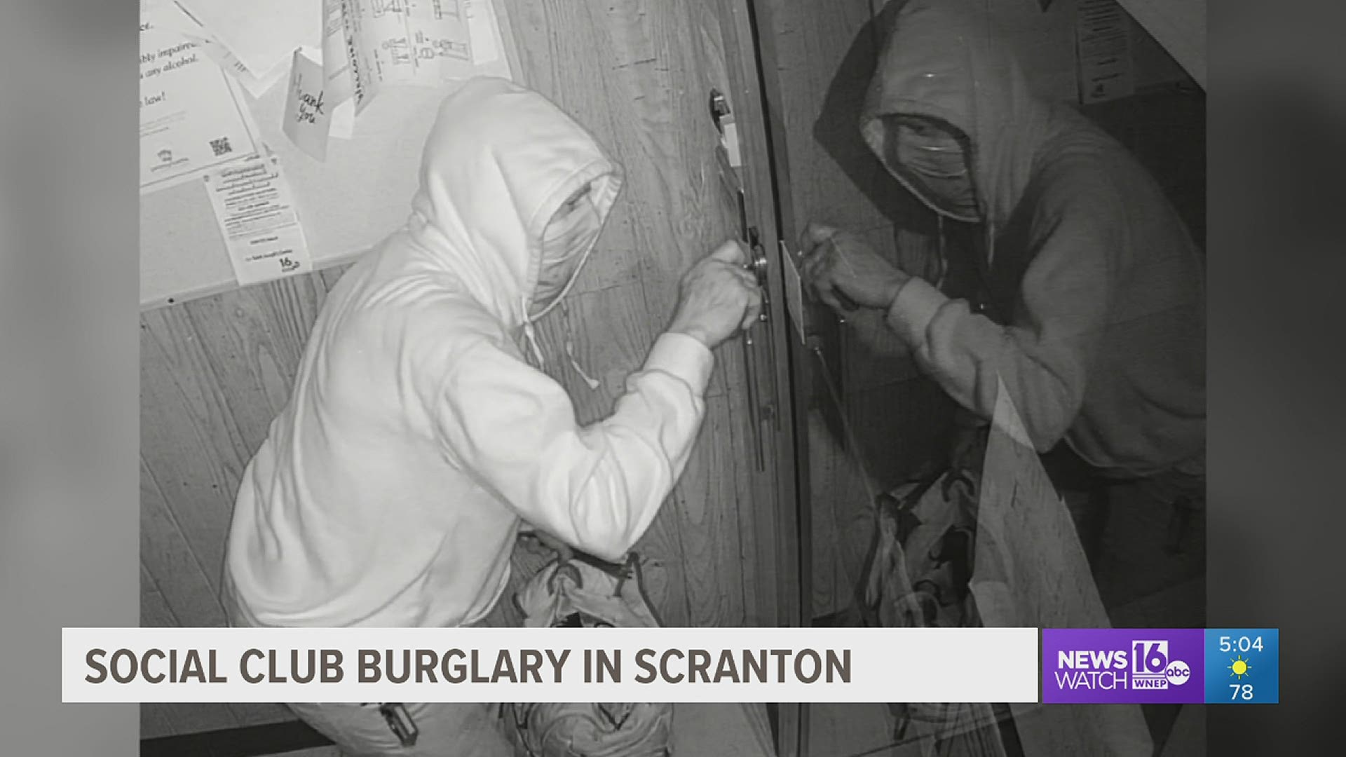 Someone broke into the 606 Club in South Scranton early Saturday, according to police.