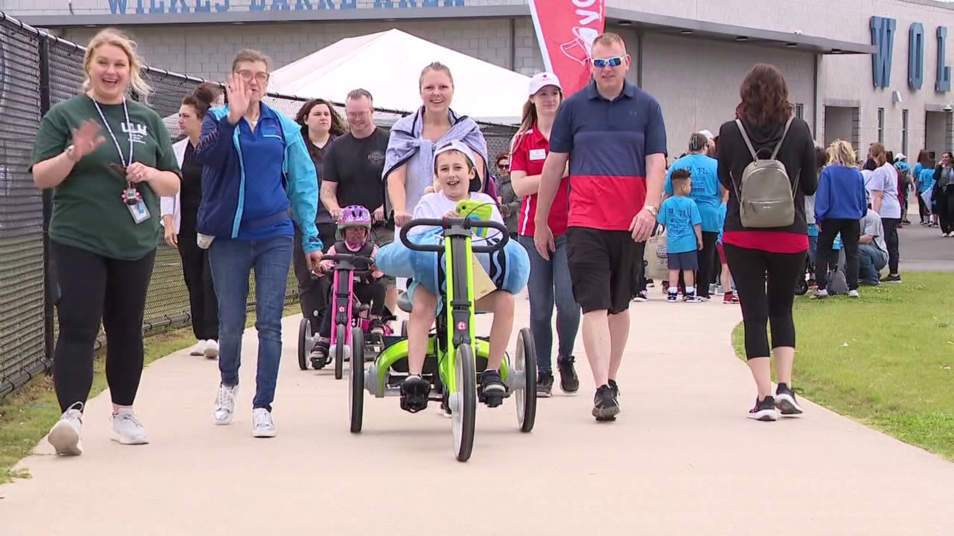 Adaptive bikes were given to kids with disabilities in Luzerne County on Thursday.