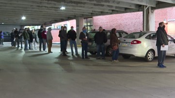 Lining up early for vaccines in Wayne County