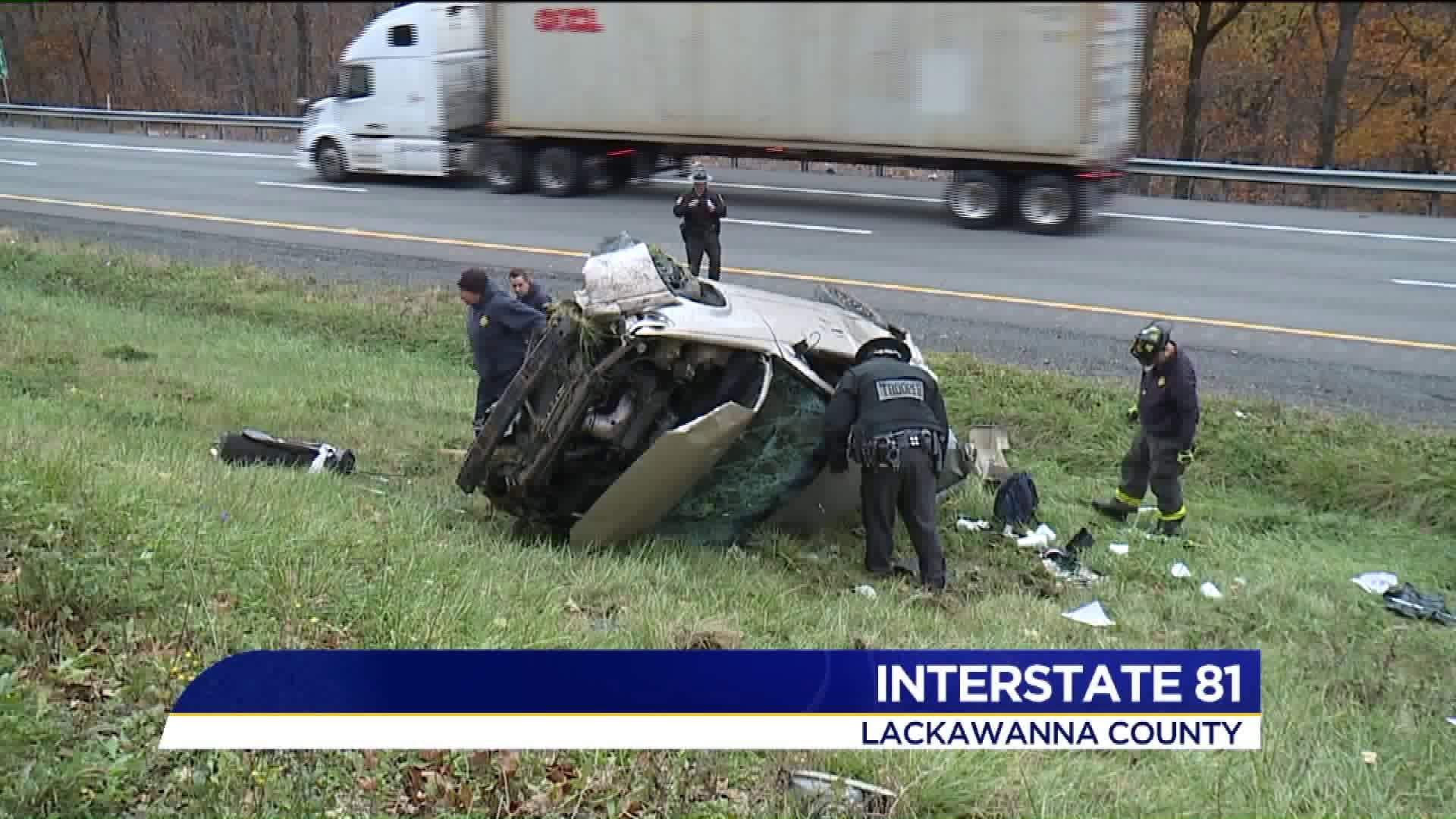 Driver Hospitalized after Interstate 81 Wreck