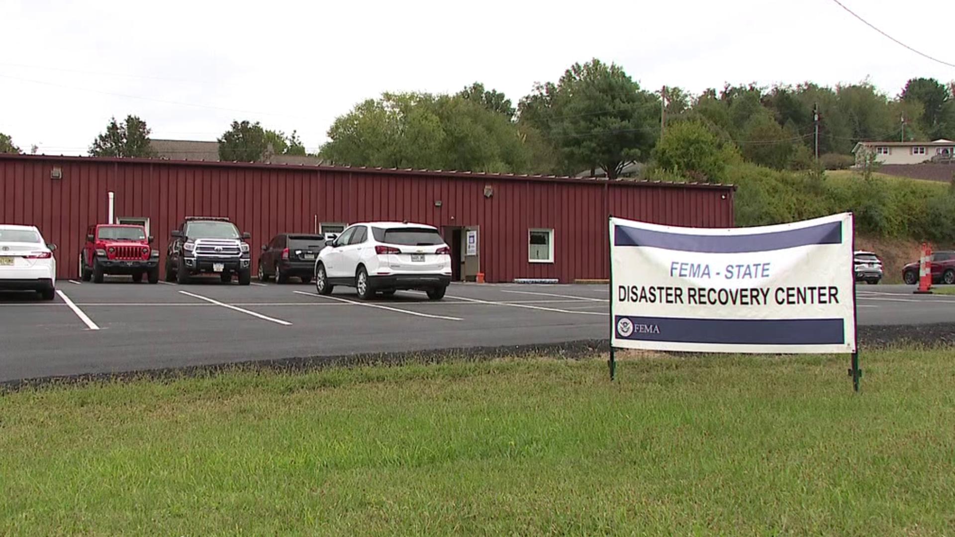 The Disaster Recovery Center is open through November 15 at the Hepburn Township Volunteer Fire Company.