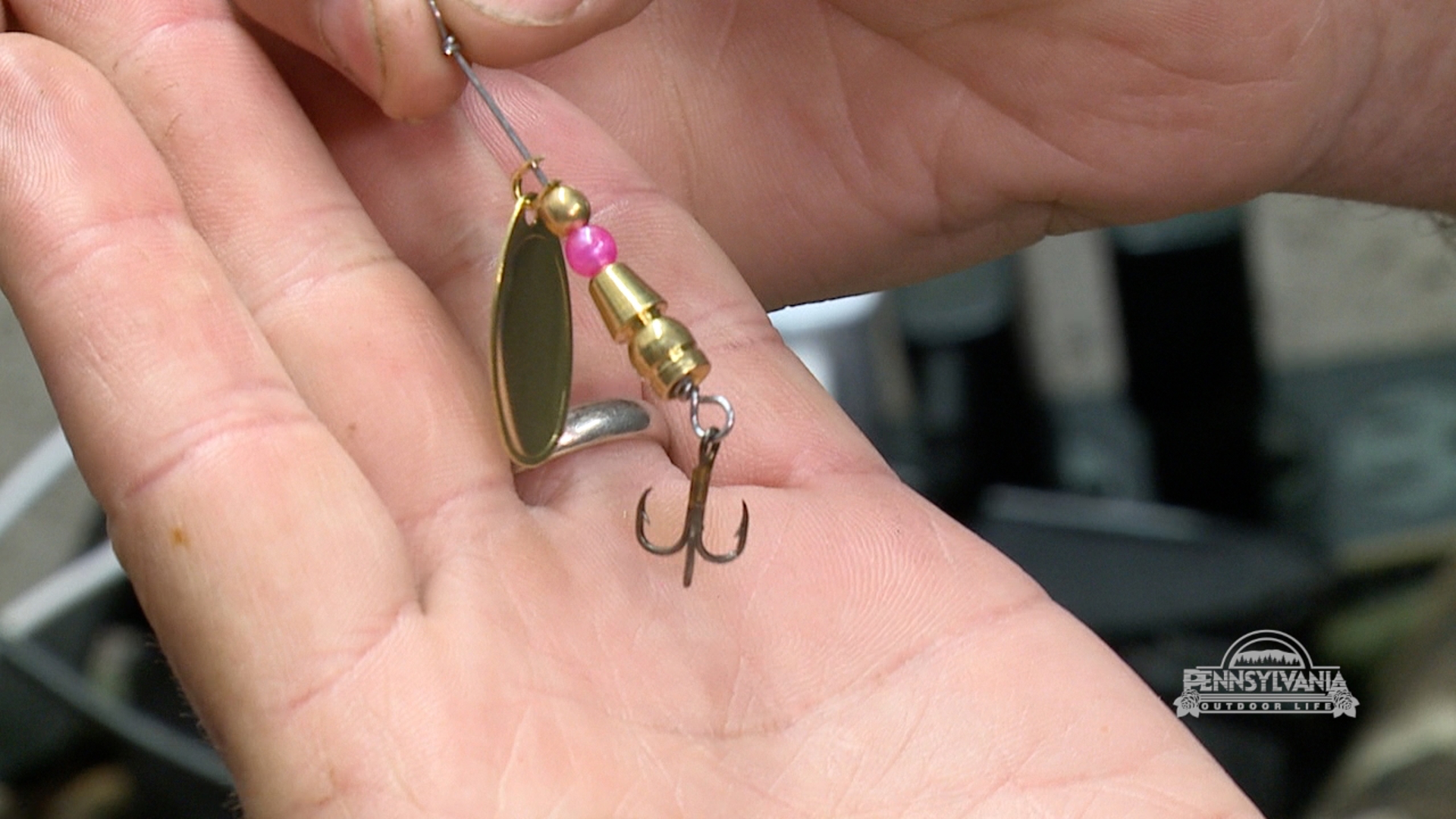 Hand made spinners that are deadly on trout.