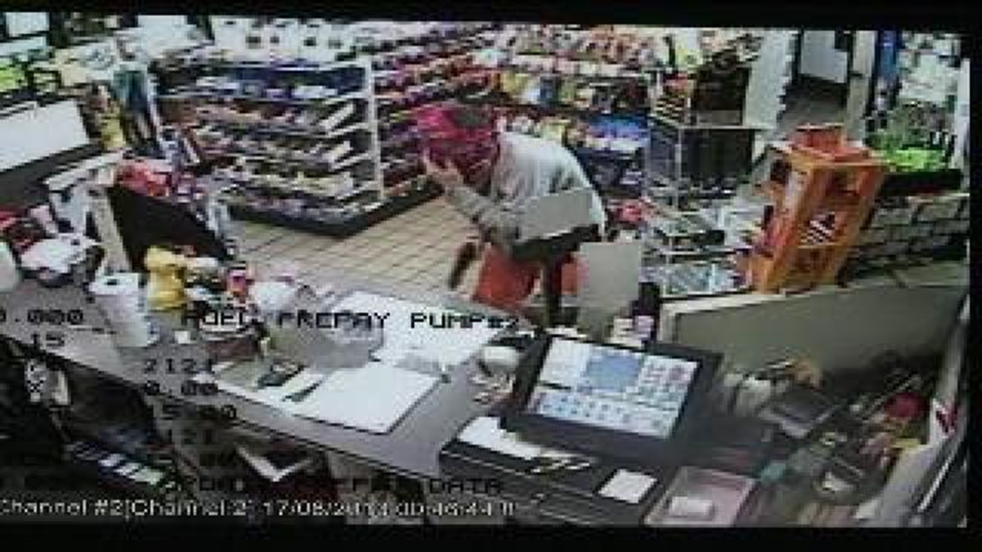 Tables Turned on Robbery Suspect, Surveillance Video Shows