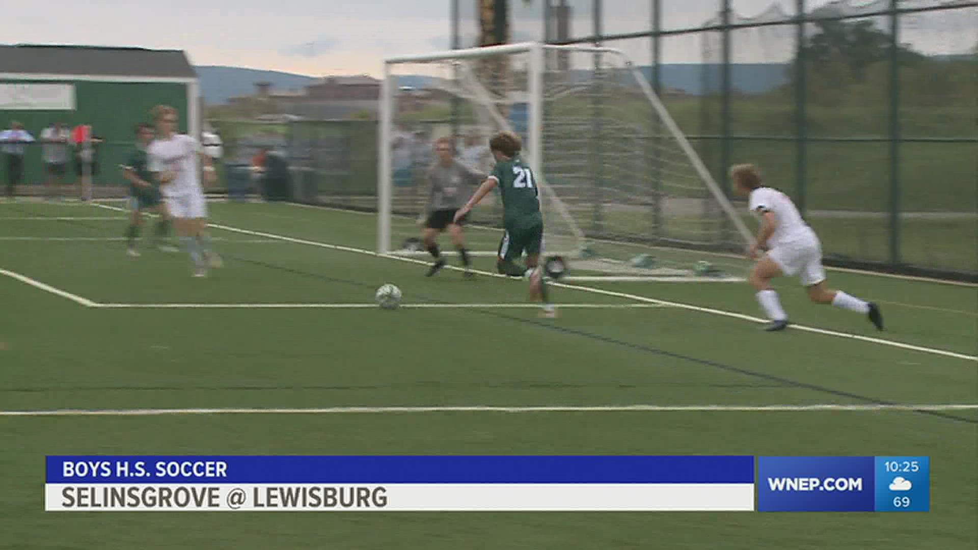 Lewisburg blanks Selinsgrove 5-0 in Boys HS soccer.