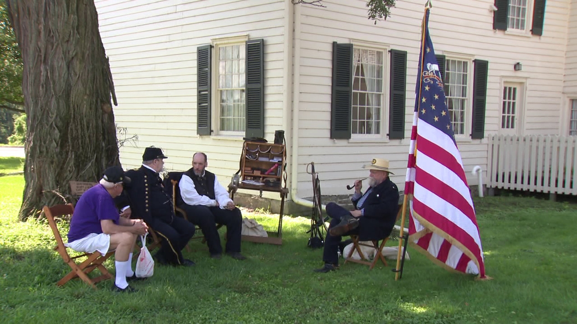 Folks had the chance to see a piece of living history on Sunday at the Swetland Homestead's 'Meet the Generals' event.