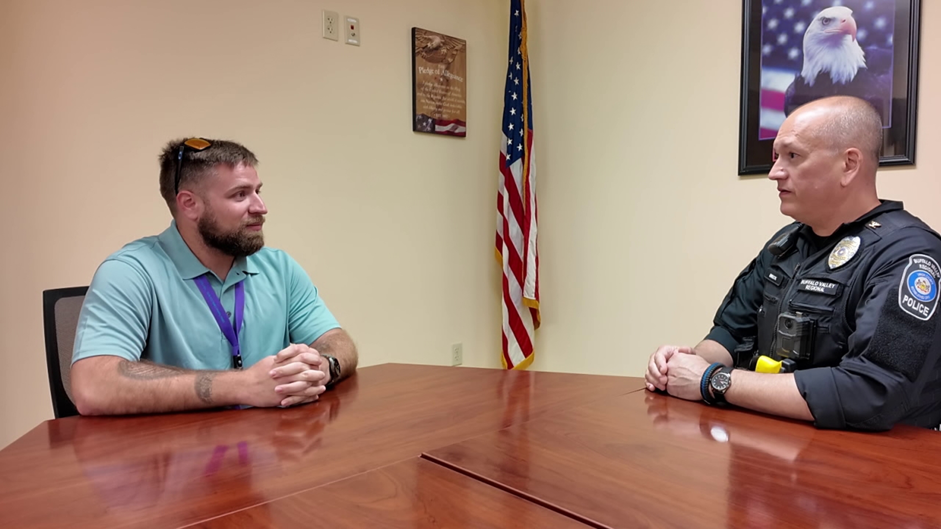 A new mental health co-responder joined The Buffalo Valley Regional Police Department in Union County on Monday. 