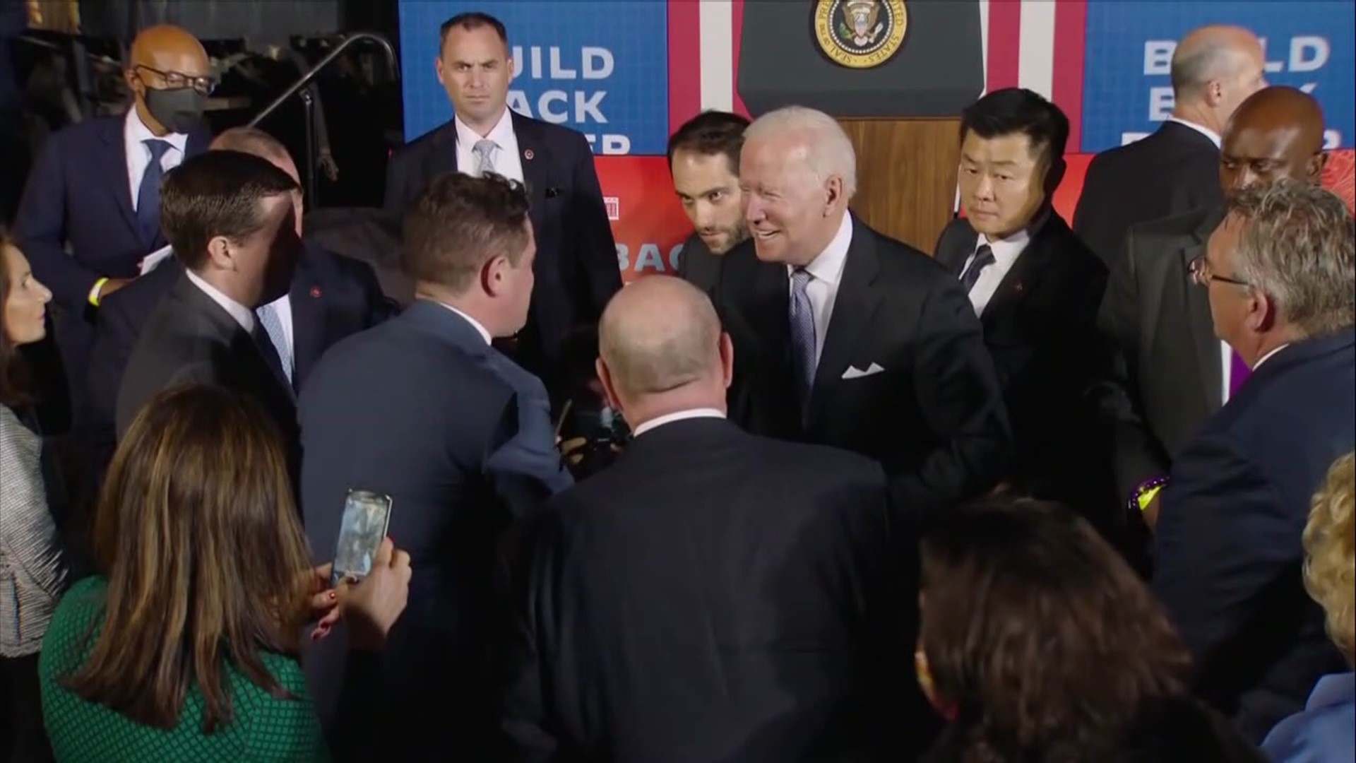President Joe Biden was in Scranton for a visit Wednesday, greeting some familiar faces in the process.