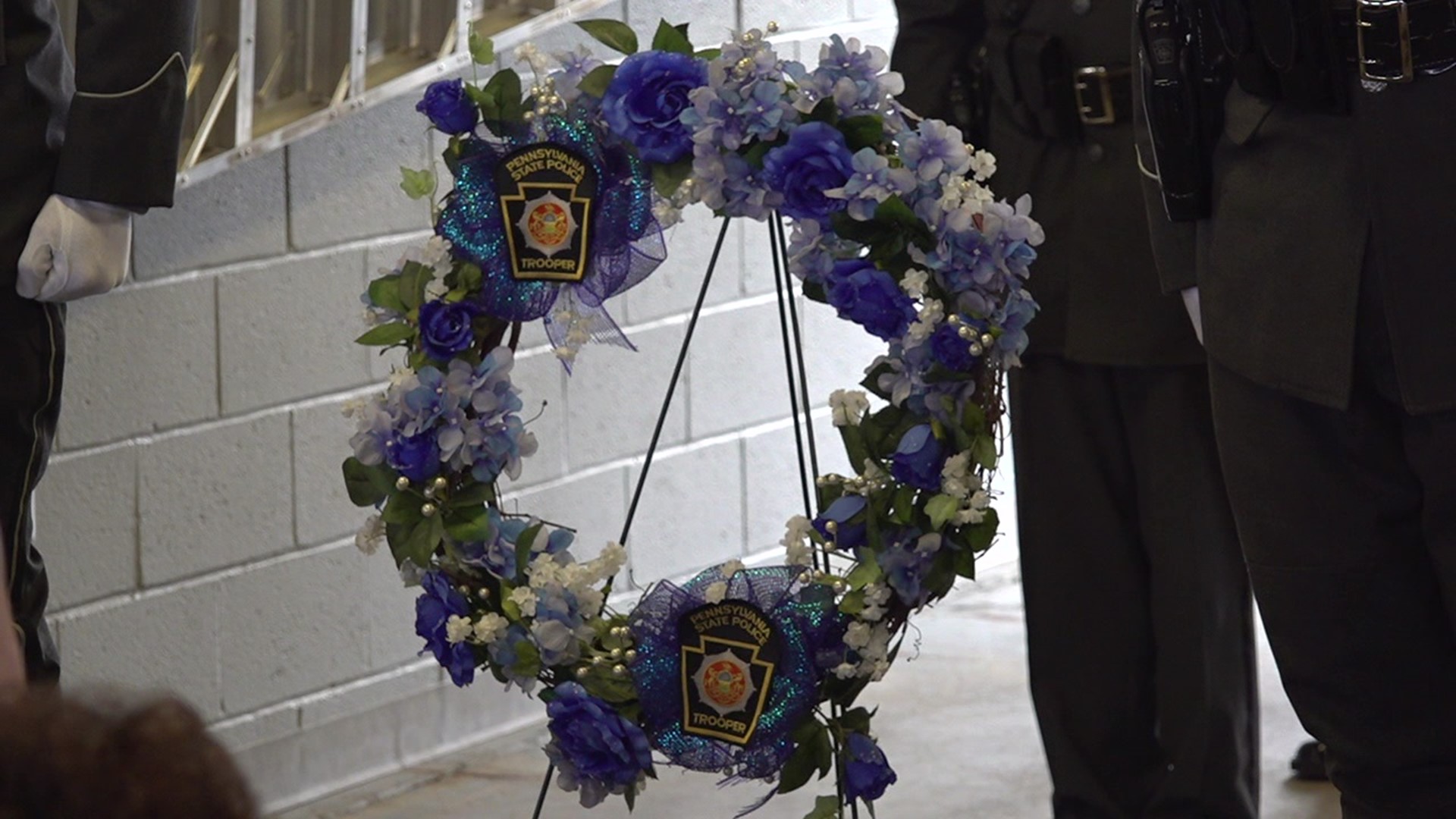 Newswatch 16's Emily Kress shows us the special tribute for state police in Dunmore