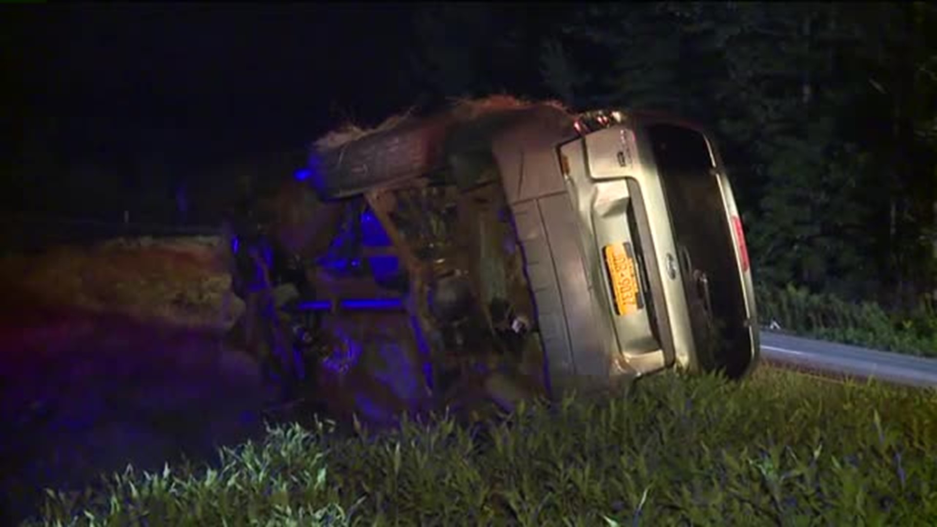 Rollover in Lackawanna County Sends One Person to Hospital