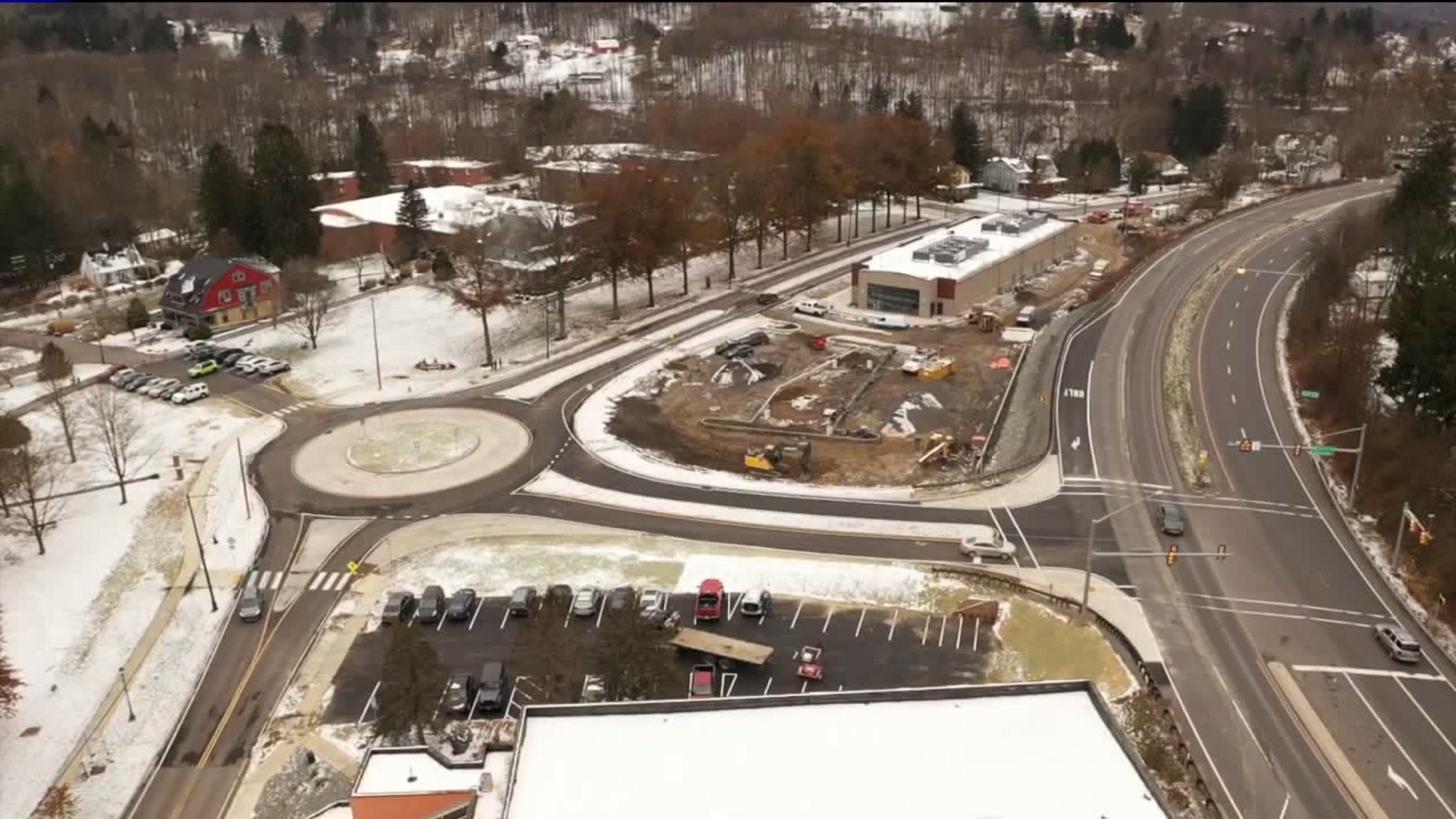 Road Construction Cleared, New Roundabout Open at Keystone College