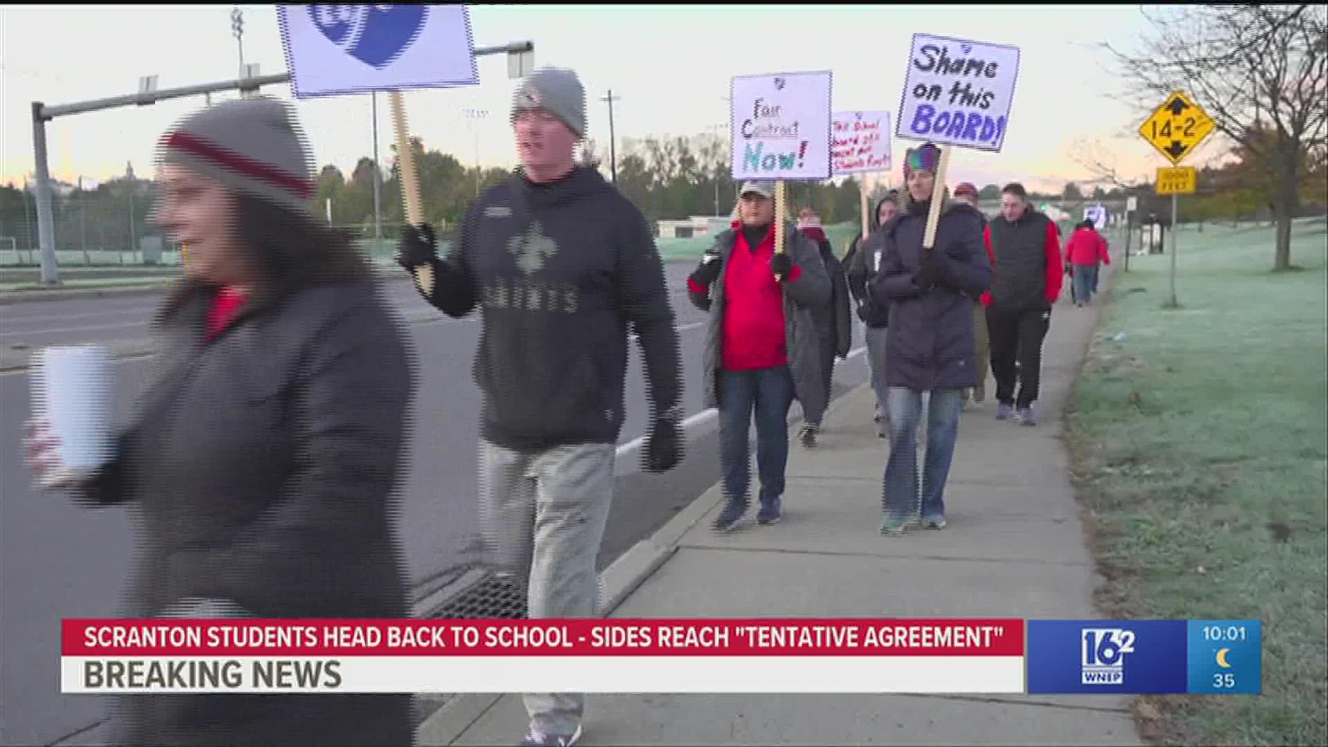 Teachers hit picket lines on Wednesday, November 3, and could have struck through November 30.