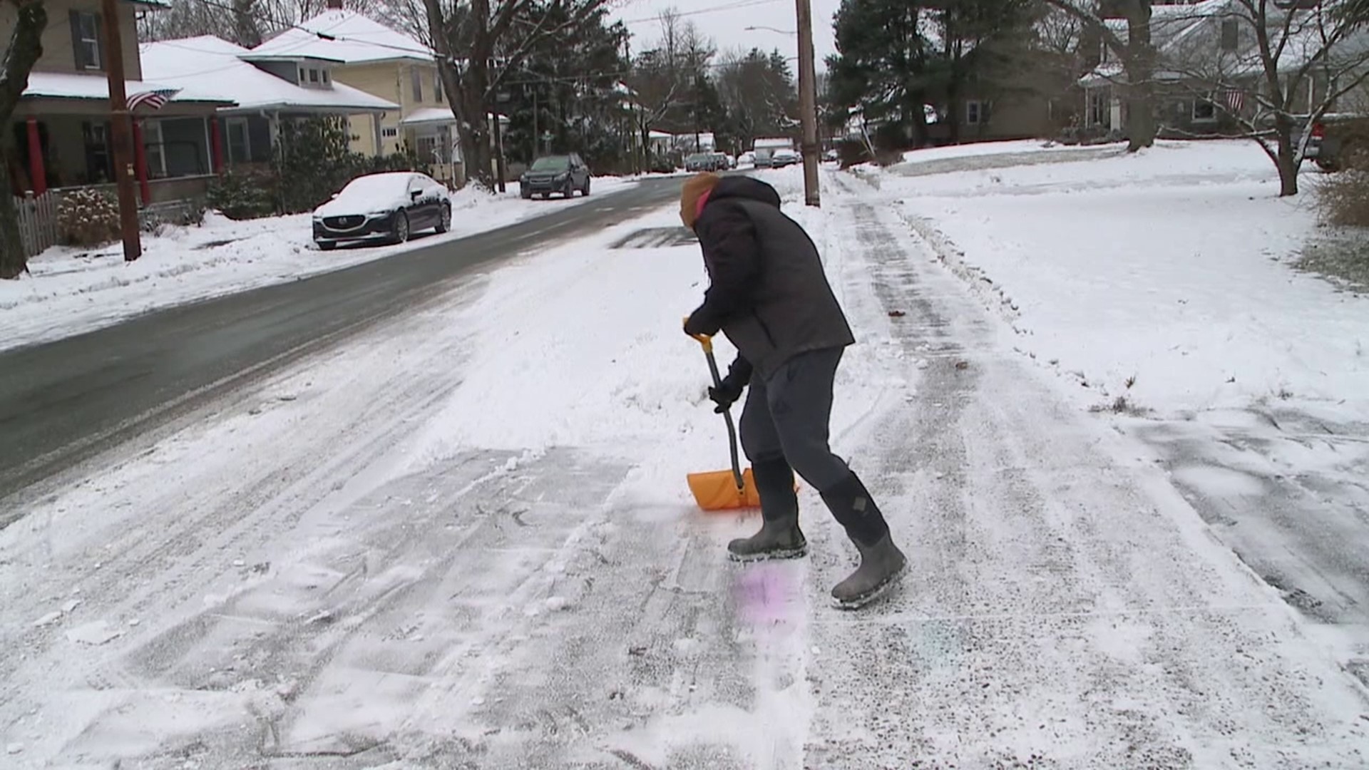 Residents in Monroe County spent their Saturday cleaning up after the winter blast that took place overnight, but folks say it wasn't anything they couldn't handle.