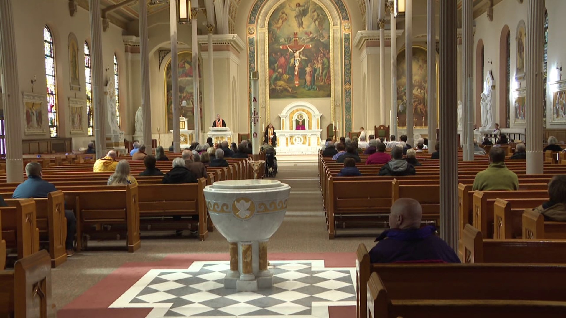The mass held at St. Peter's Cathedral in Scranton marked two years since Russia invaded Ukraine.