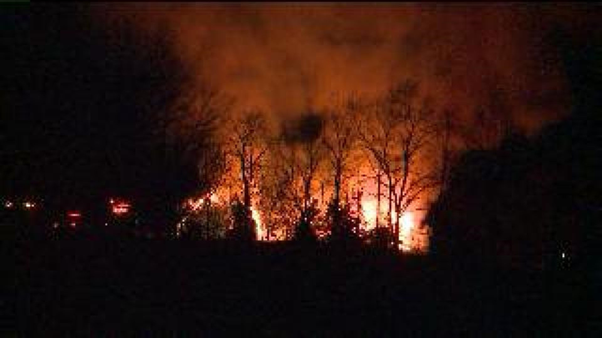 Vacant House Destroyed by Fire in Monroe County