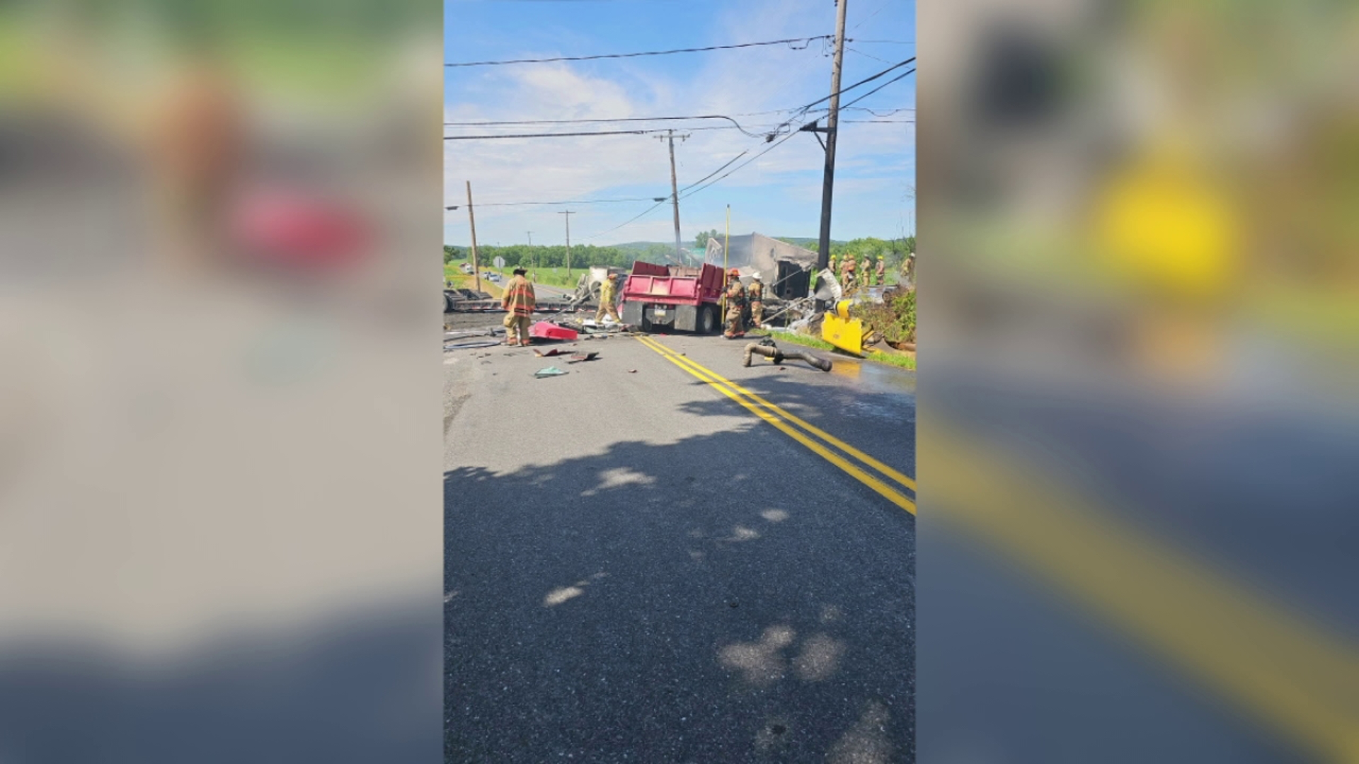 All lanes were closed after a crash on a Limestone Township highway