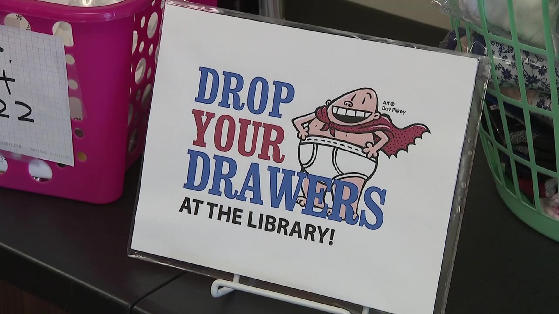 The West End Library is collecting new socks, underwear, and t-shirts.